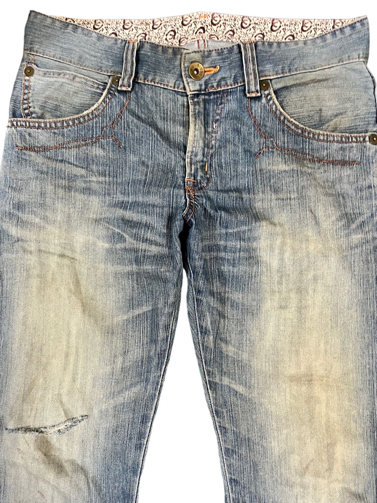 Edition Japan Vintage Edwin 503 Blue Trip Distressed Denim Size US 32 / EU 48 - 3 Thumbnail