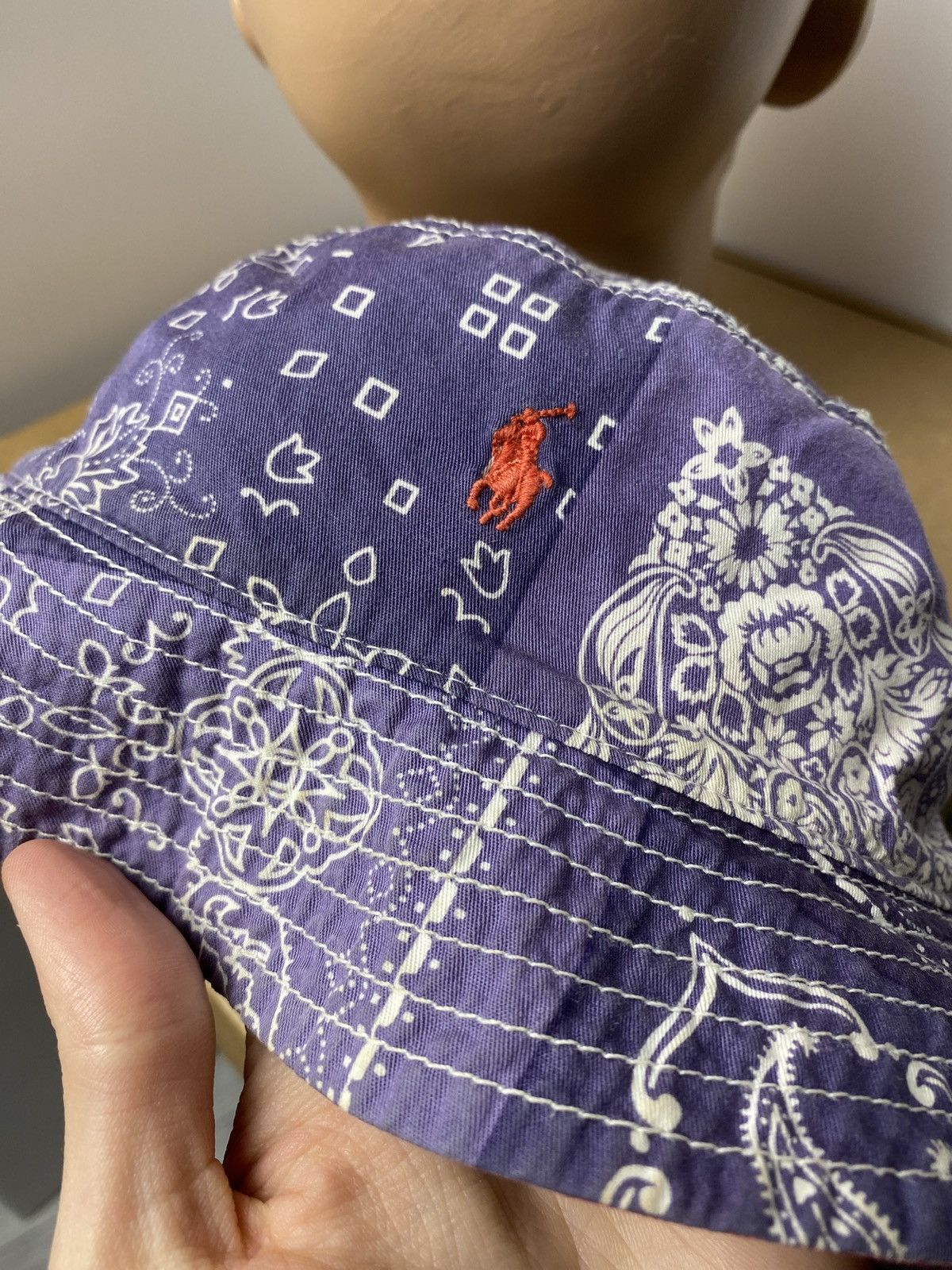 Polo Ralph Lauren Vintage Ralph Lauren Panama hat reversible central logo Size ONE SIZE - 5 Thumbnail