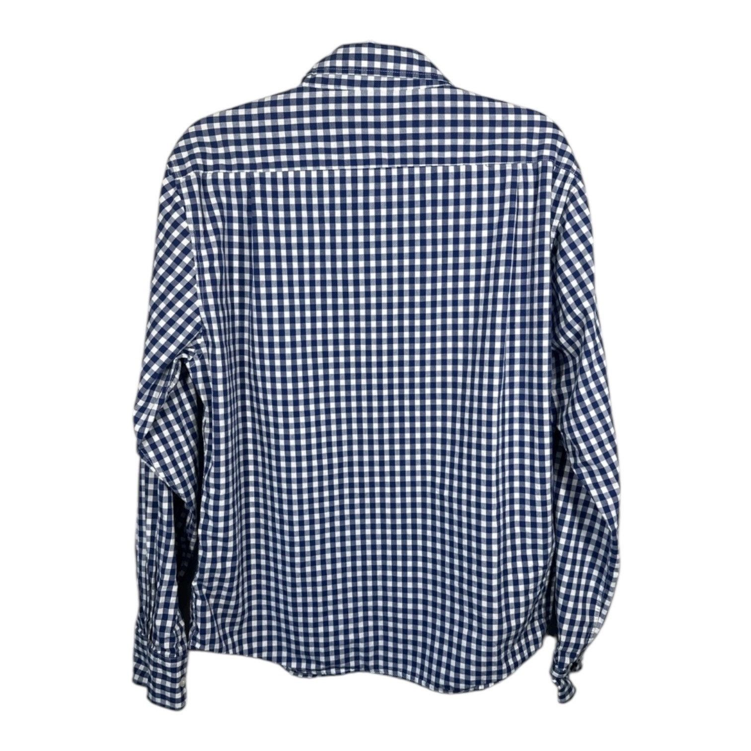 Beverly Hills Polo Club Beverly Hills Polo Club Mens Blue Gingham Shirt Size XL Size US XL / EU 56 / 4 - 2 Thumbnail