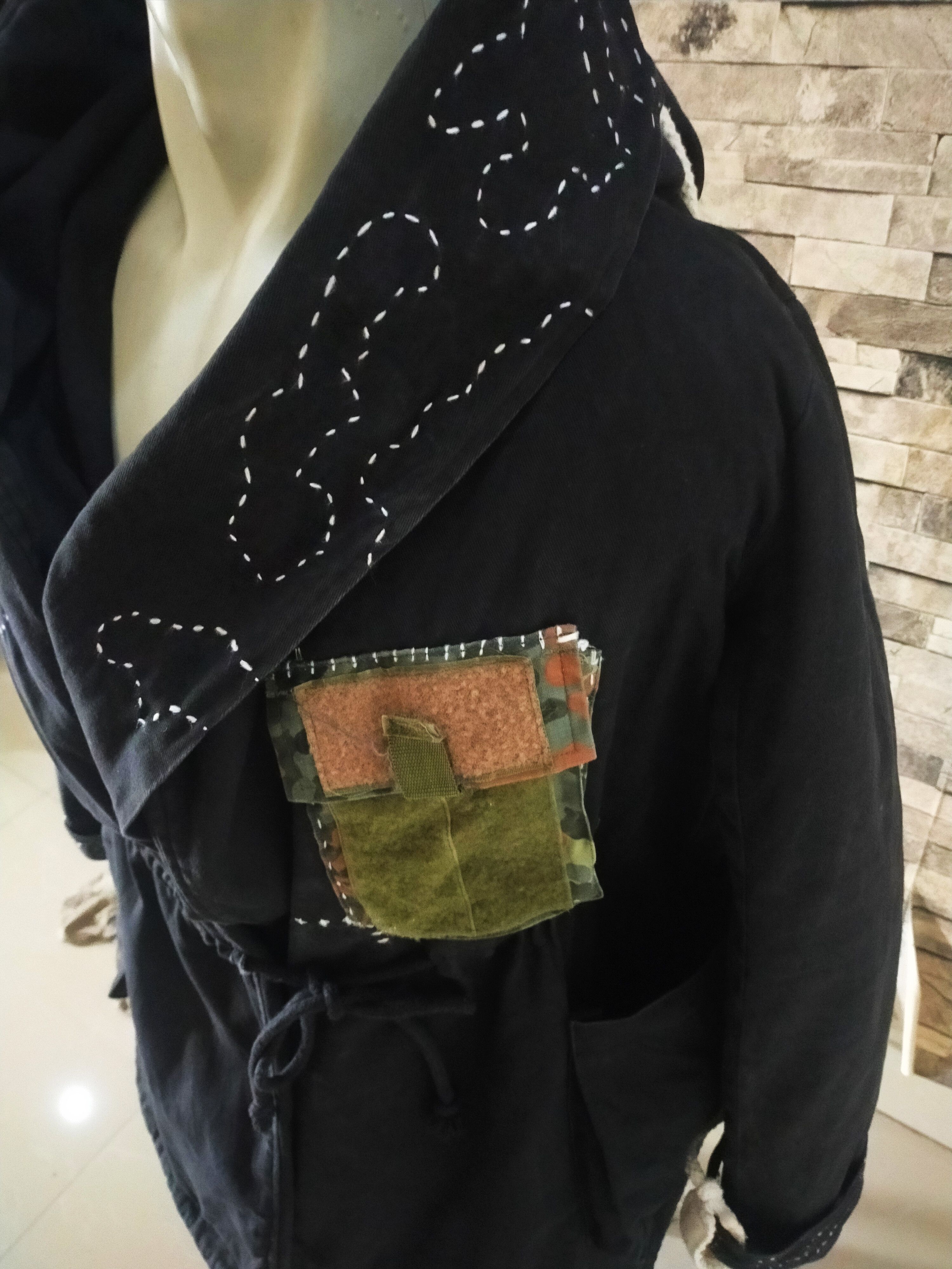 Custommade × Vintage Vintage reworked military jacket Size L / US 10 / IT 46 - 8 Thumbnail