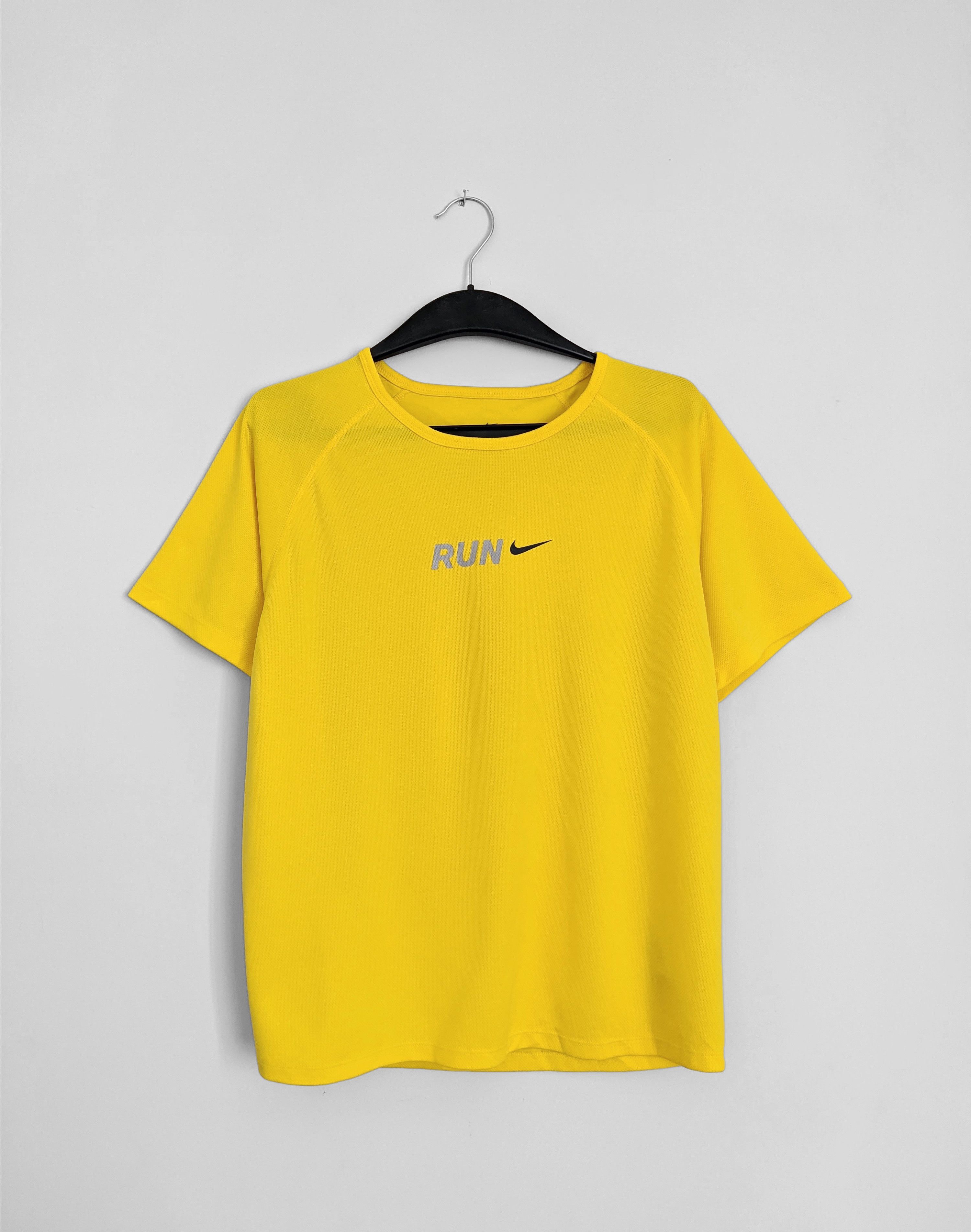 Nike Nike tshirt yellow swoosh y2k rave Size US M / EU 48-50 / 2 - 1 Thumbnail
