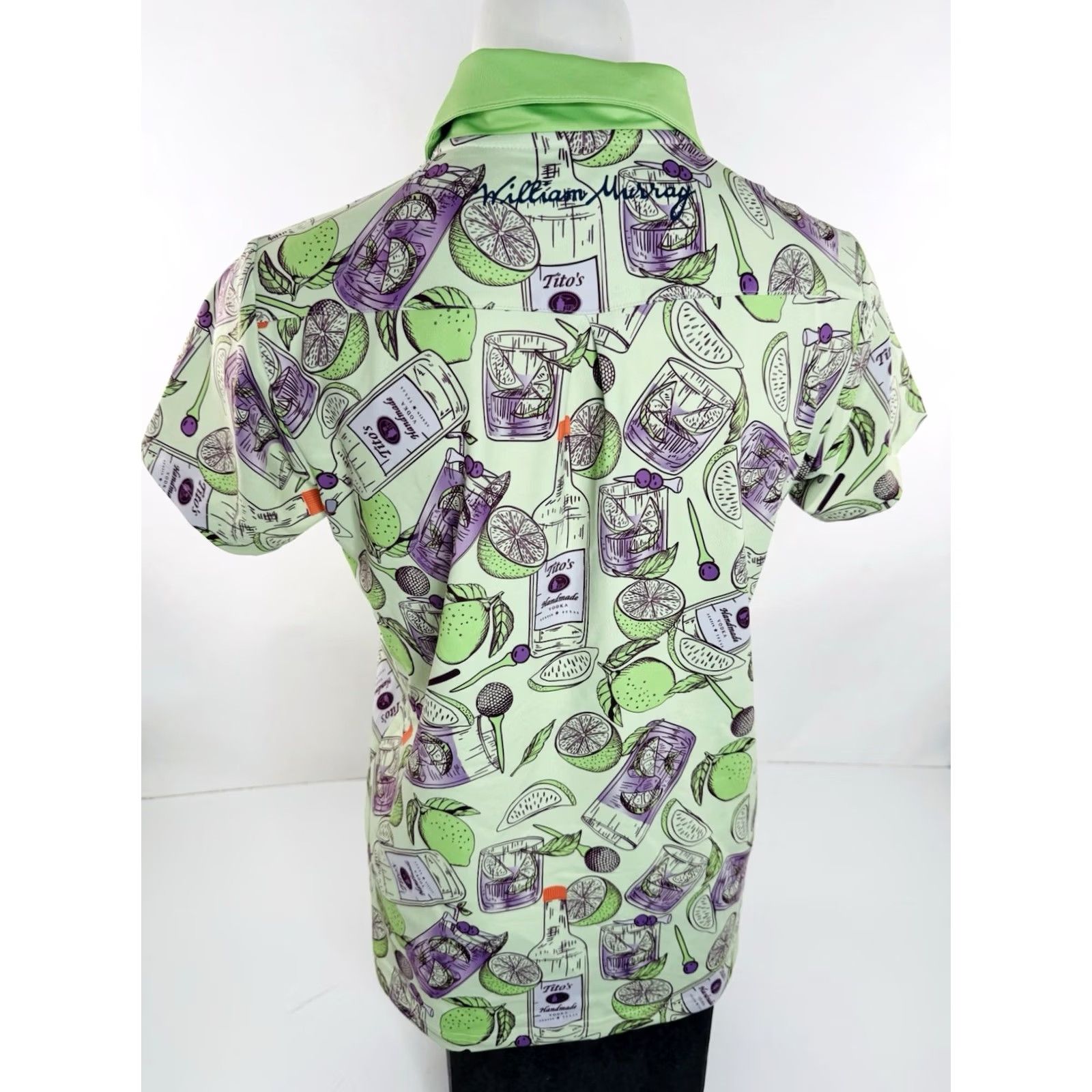 Vintage William Murray / Tito's Vodka Austin Golf Polo Womens M Shirt Green Shirt polo Womens M Green 90s 00s Mens Womens Boys Girls Size M / US 6-8 / IT 42-44 - 3 Thumbnail