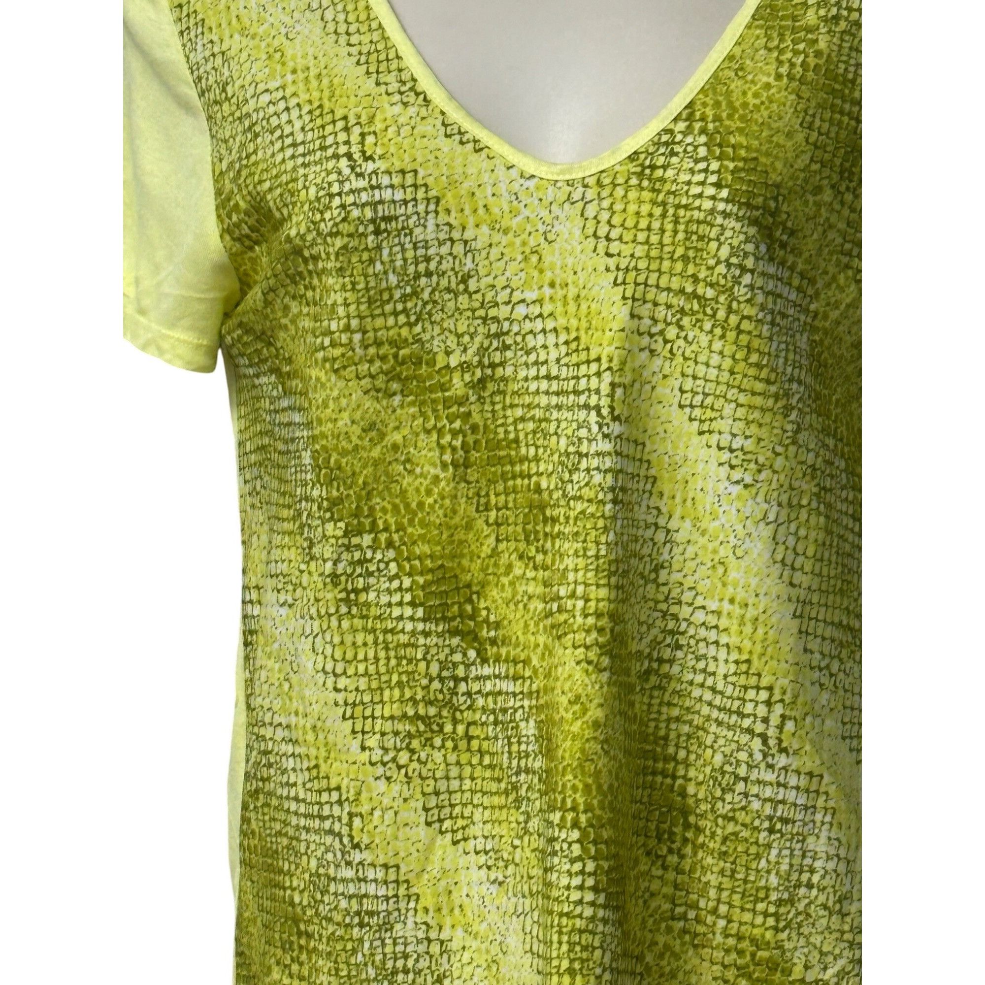 Calvin Klein Calvin Klein Jeans Women's Mixed Media Print Block Swing Te Size S / US 4 / IT 40 - 3 Thumbnail