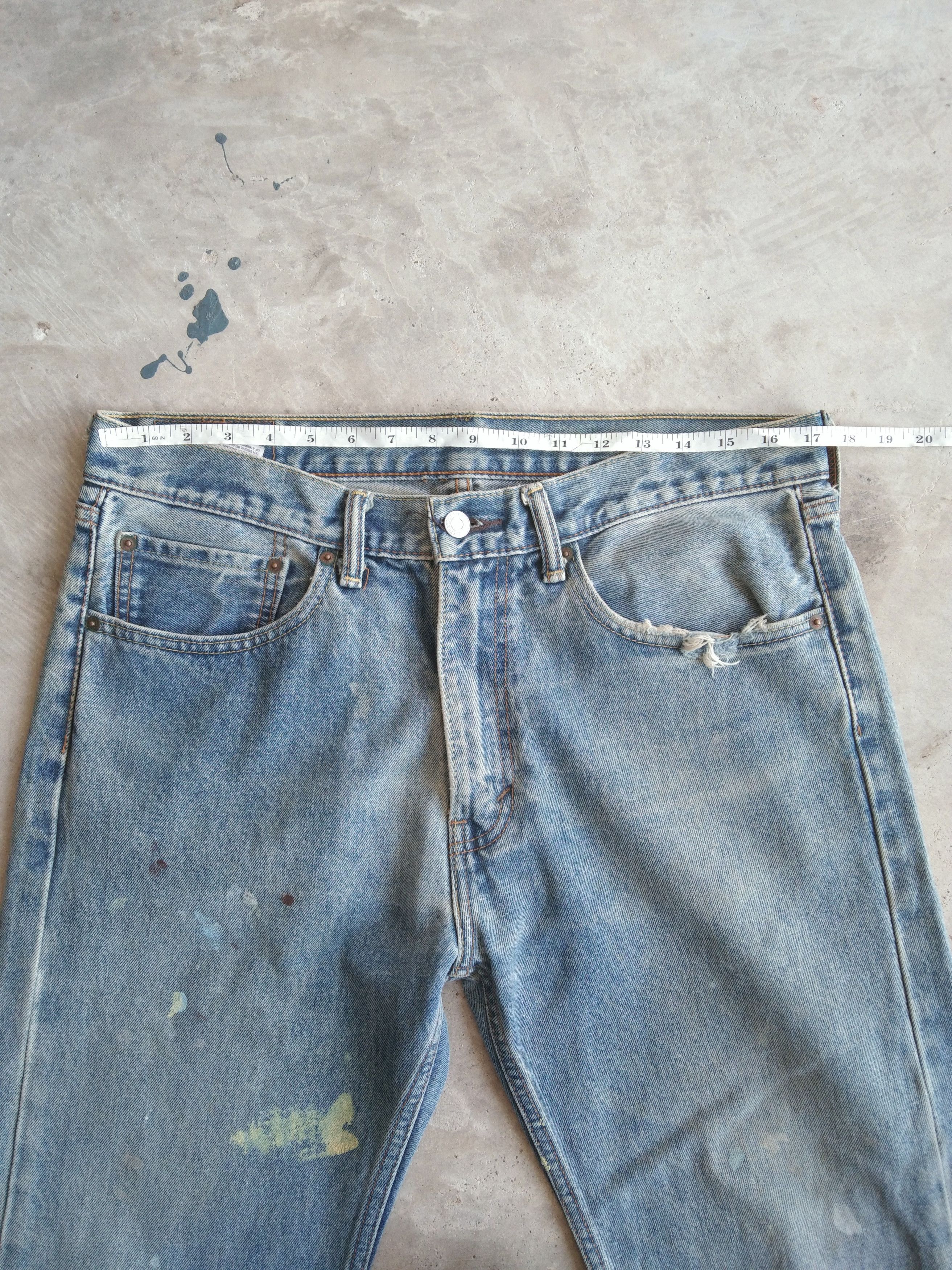Levi's Vintage Levi's Jeans 505 Paint Splatter Distressed 34x32 Size US 34 / EU 50 - 4 Thumbnail