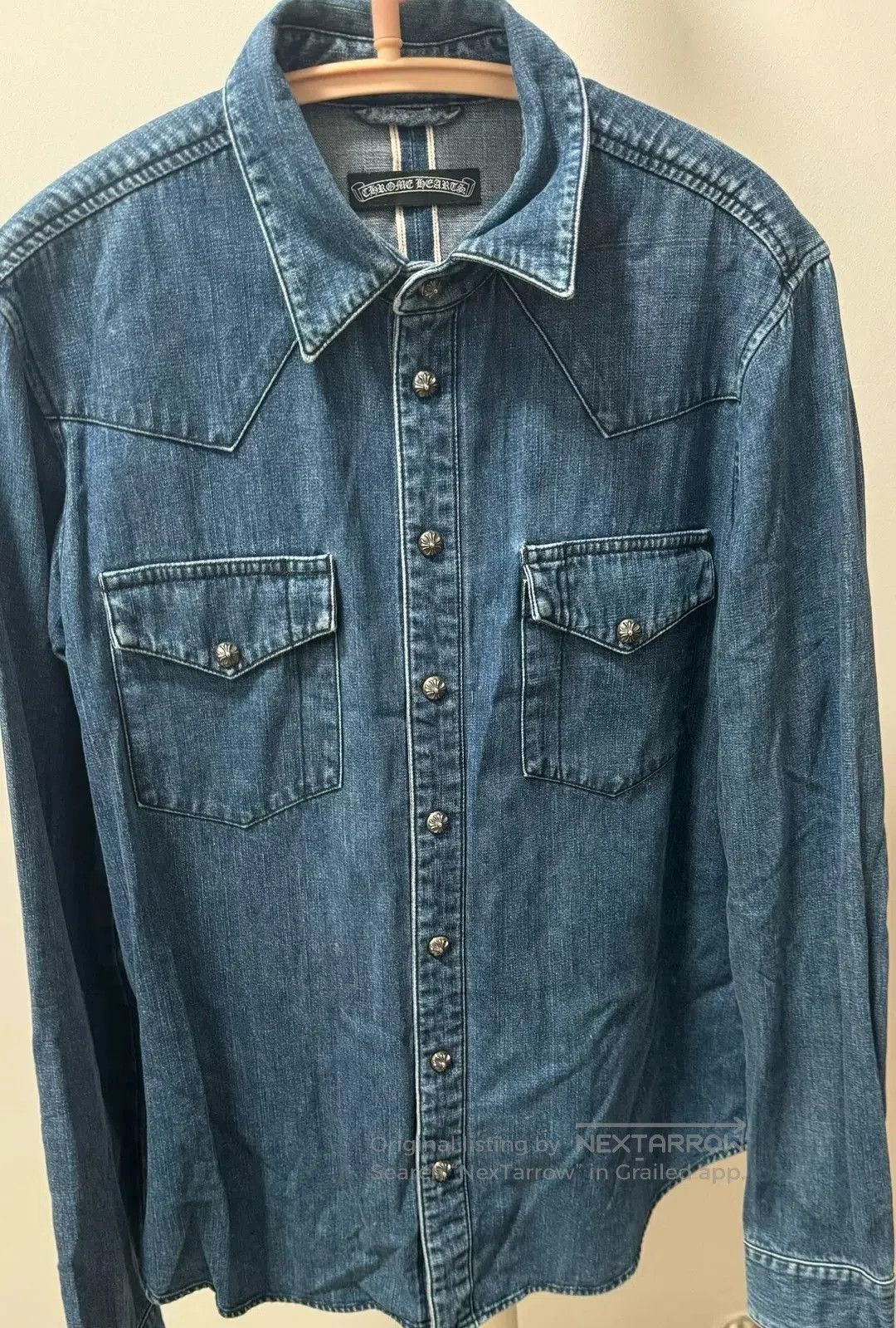 Chrome Hearts chrome hearts blue denim cross button. Size US L / EU 52-54 / 3 - 8 Thumbnail