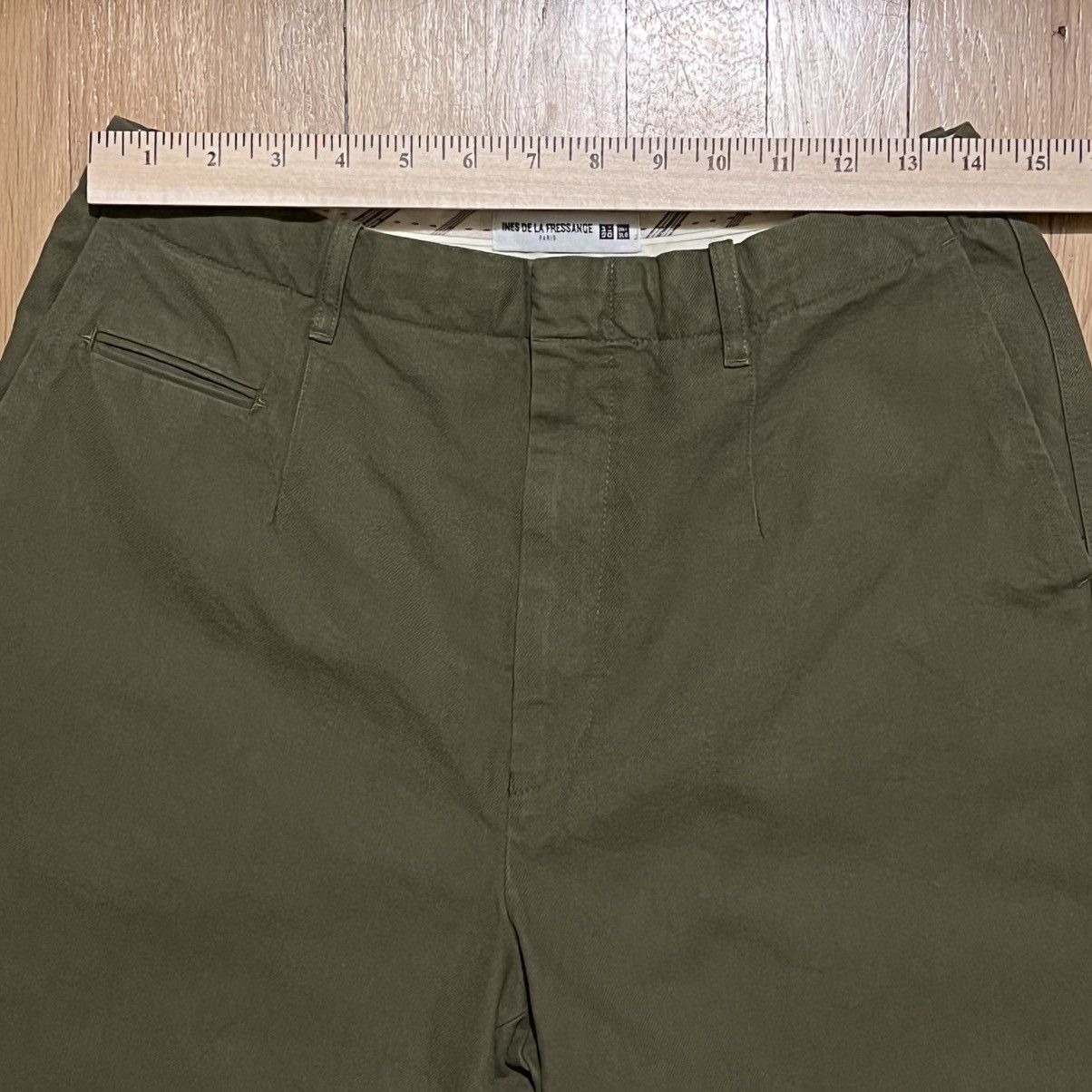 Uniqlo Ines De La Fressange Uniqlo Womens Green Dress Pants 28x26 Size 28" / US 6 / IT 42 - 5 Thumbnail