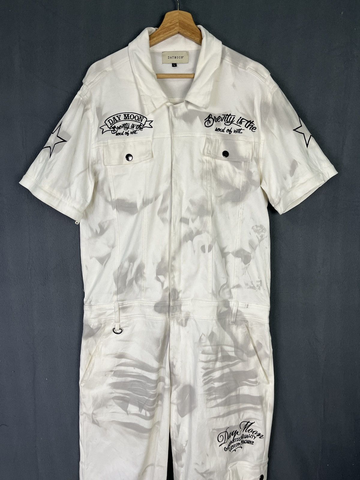 Japanese Brand Day moon acid wash tie dye design overall Size US L / EU 52-54 / 3 - 3 Thumbnail