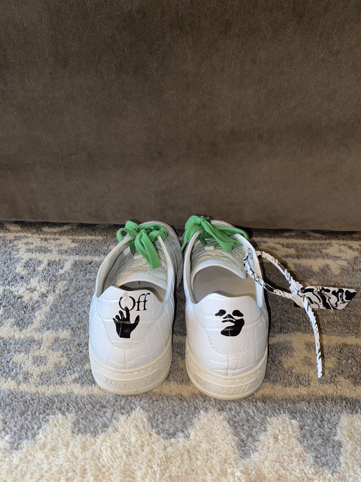 Off-White Off White Crocodile Embossed Sneakers Size US 8 / EU 41 - 3 Thumbnail