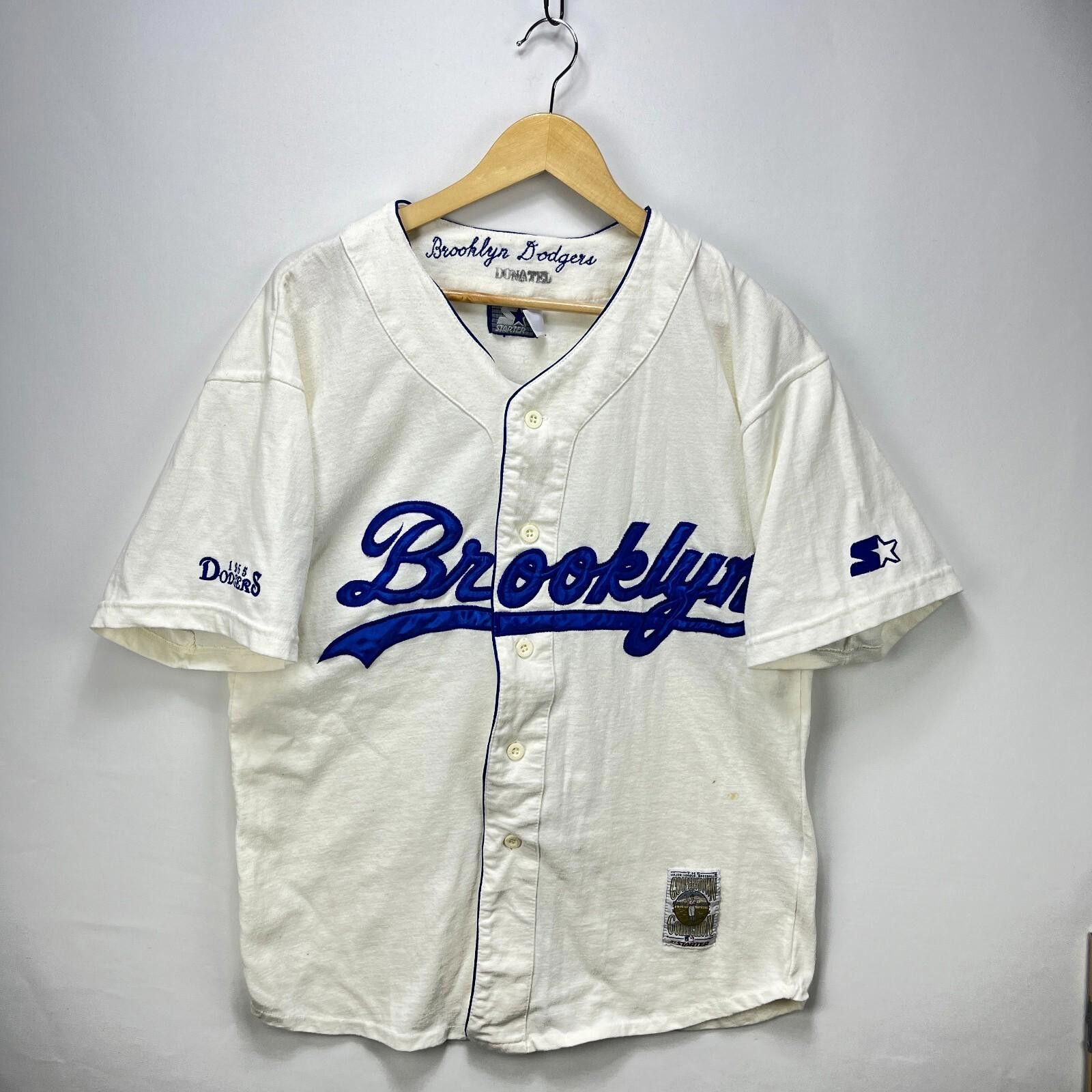 Starter Starter Vintage MLB Brooklyn Dodgers 1955 Jersey Medium Size ONE SIZE - 1 Thumbnail