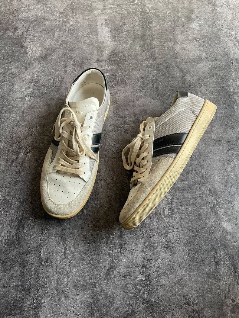 Saint Laurent Paris Saint Laurent Paris Patchwork Sneakers Size US 11 / EU 44 - 1 Thumbnail