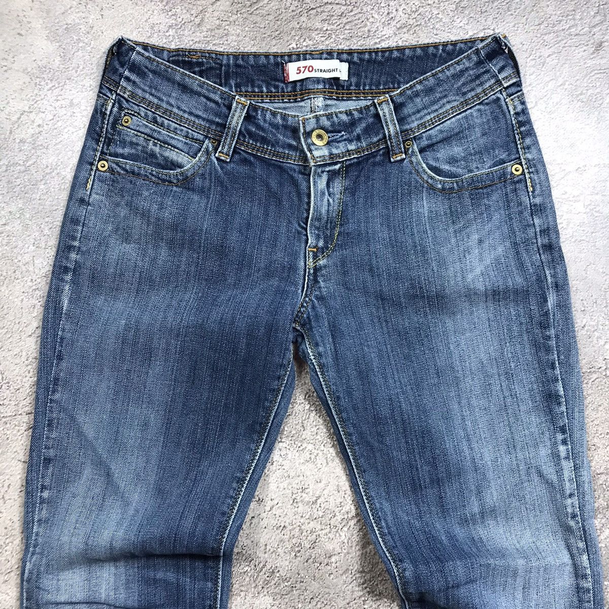 Vintage Vintage 90s Levis Baggy Wide Leg Distressed Jeans Grunge 30 Size US 30 / EU 46 - 4 Thumbnail
