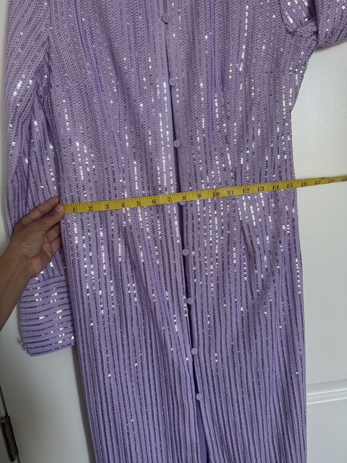 Stine Goya Stine Goya Sonja Sequin Long Sleeve Button-Up Shirtdress Size M / US 6-8 / IT 42-44 - 10 Thumbnail