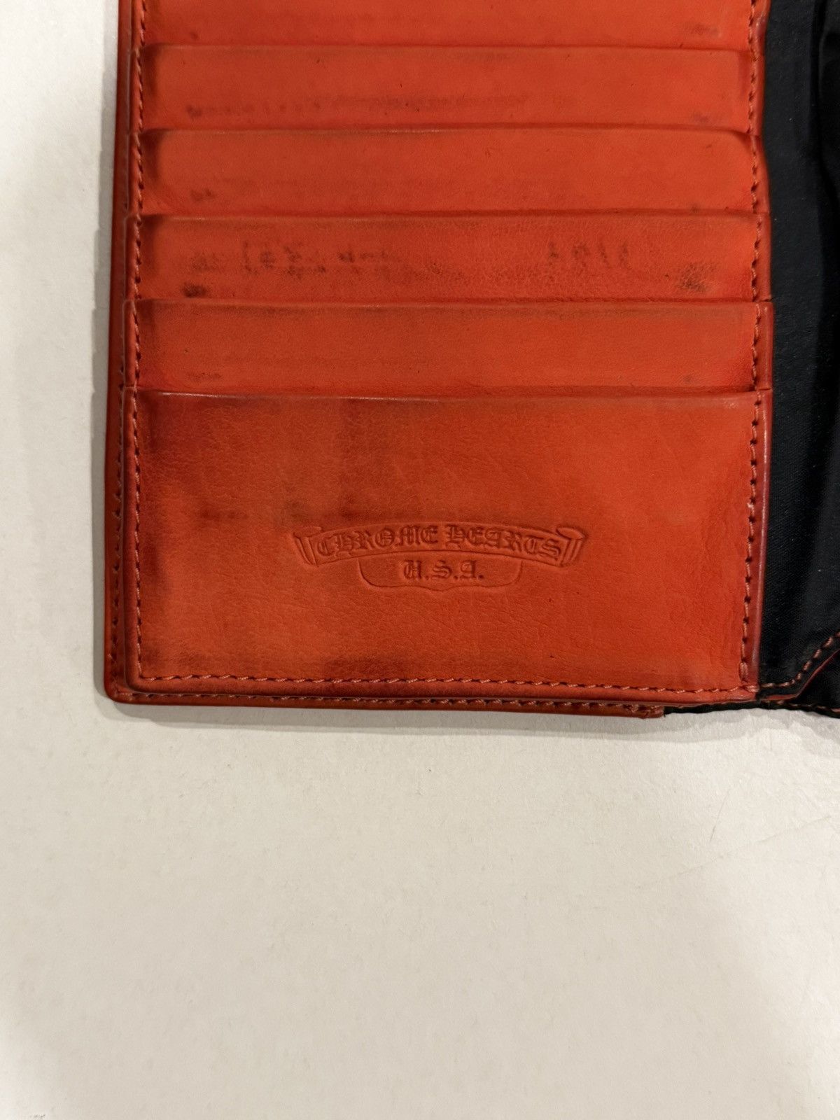 Chrome Hearts Chrome Hearts Wave Wallet Leather Suede Silver Cross Balls Size ONE SIZE - 8 Thumbnail