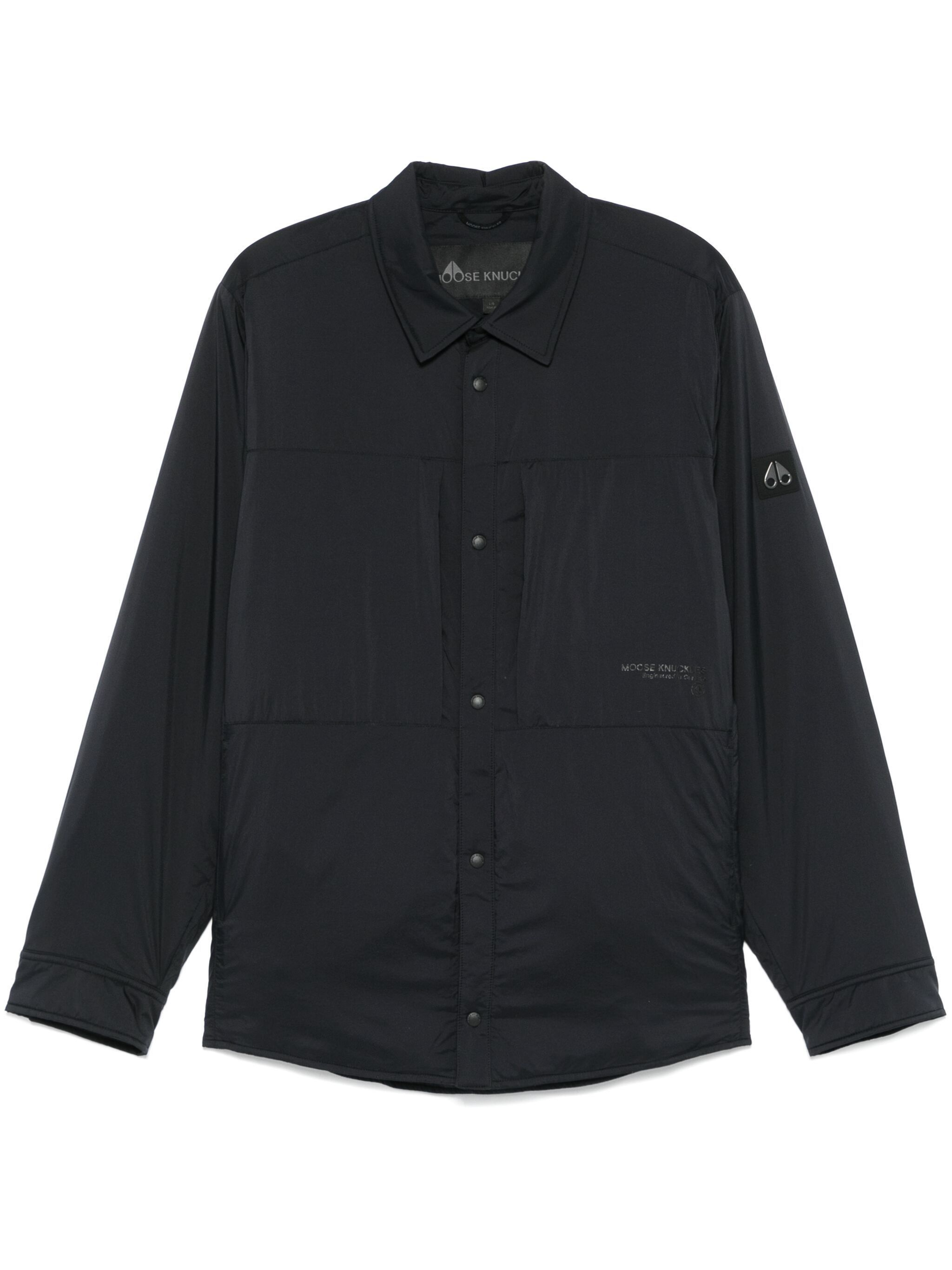 Moose Knuckles o1s22i1n1124 Ash Nylon Shirt-Style Jacket in Black Size US L / EU 52-54 / 3 - 1 Thumbnail