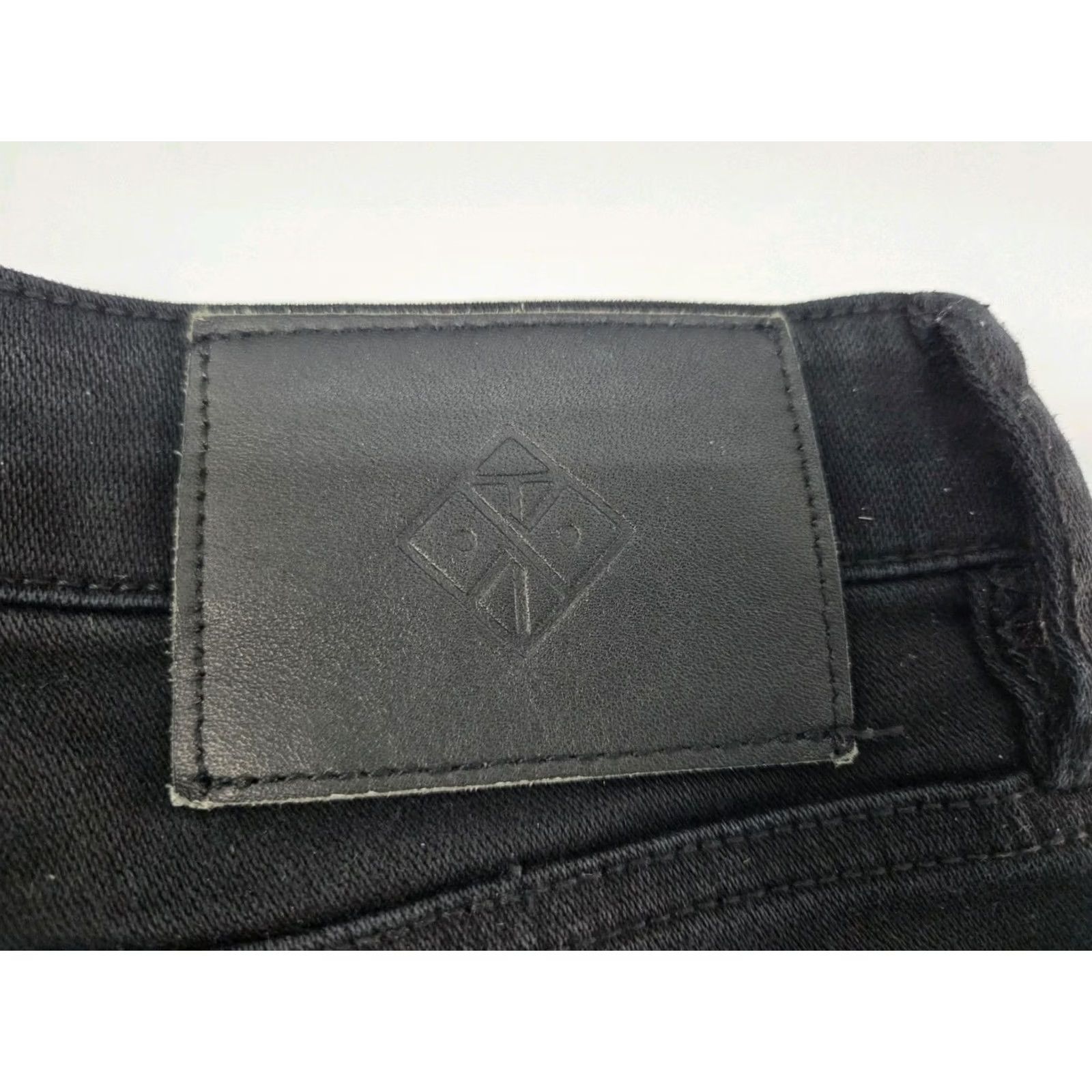Roark Roark Womens Black Hi-Rise Straight Leg Dark Wash Stretch Denim Jeans 24 #8167 Size 42" / US 20 - 6 Thumbnail
