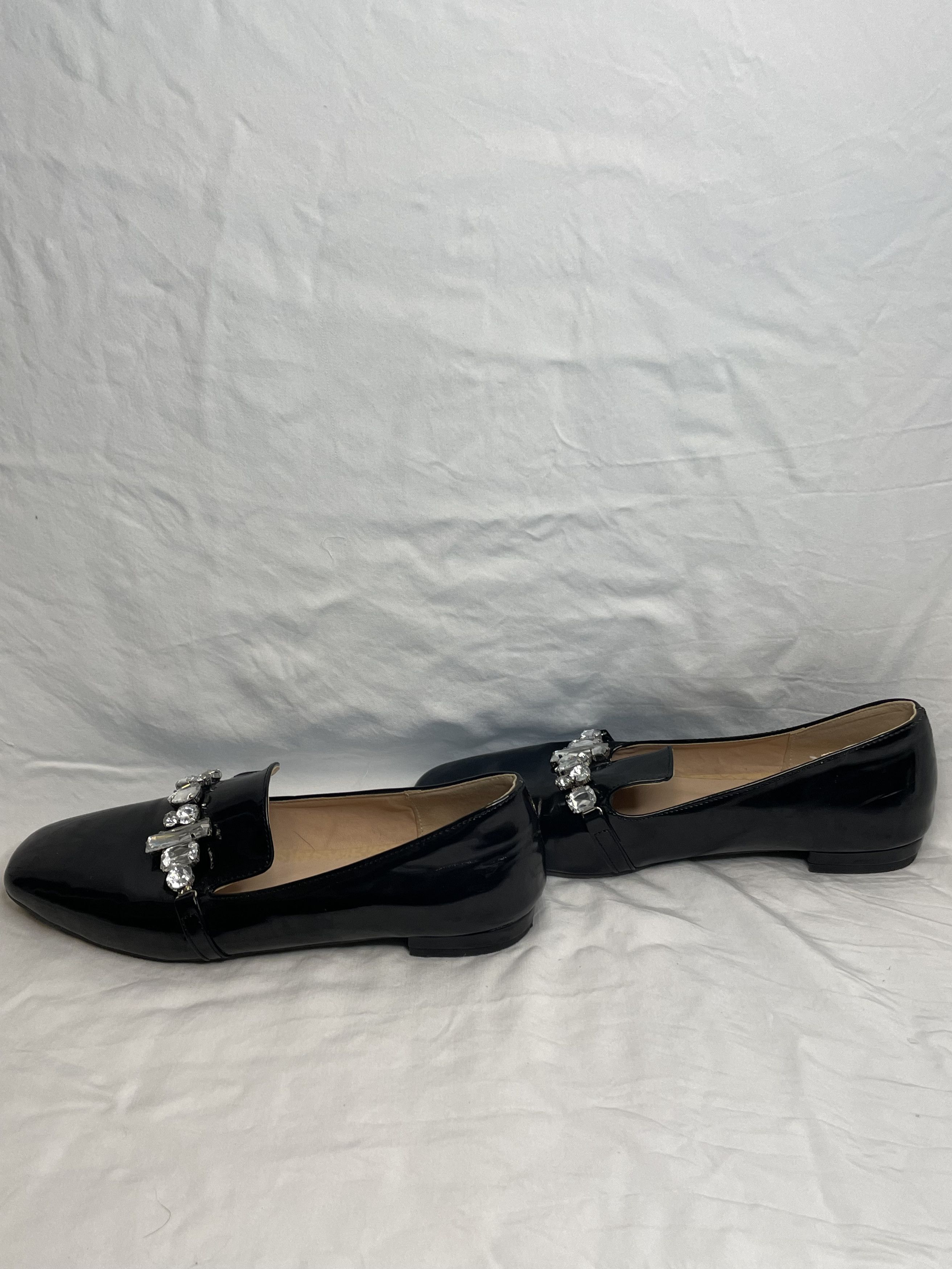 SHIPS Ivanka Trump Wareen Black Patent Leather Flats Slip On Size US 8 / IT 38 - 4 Thumbnail