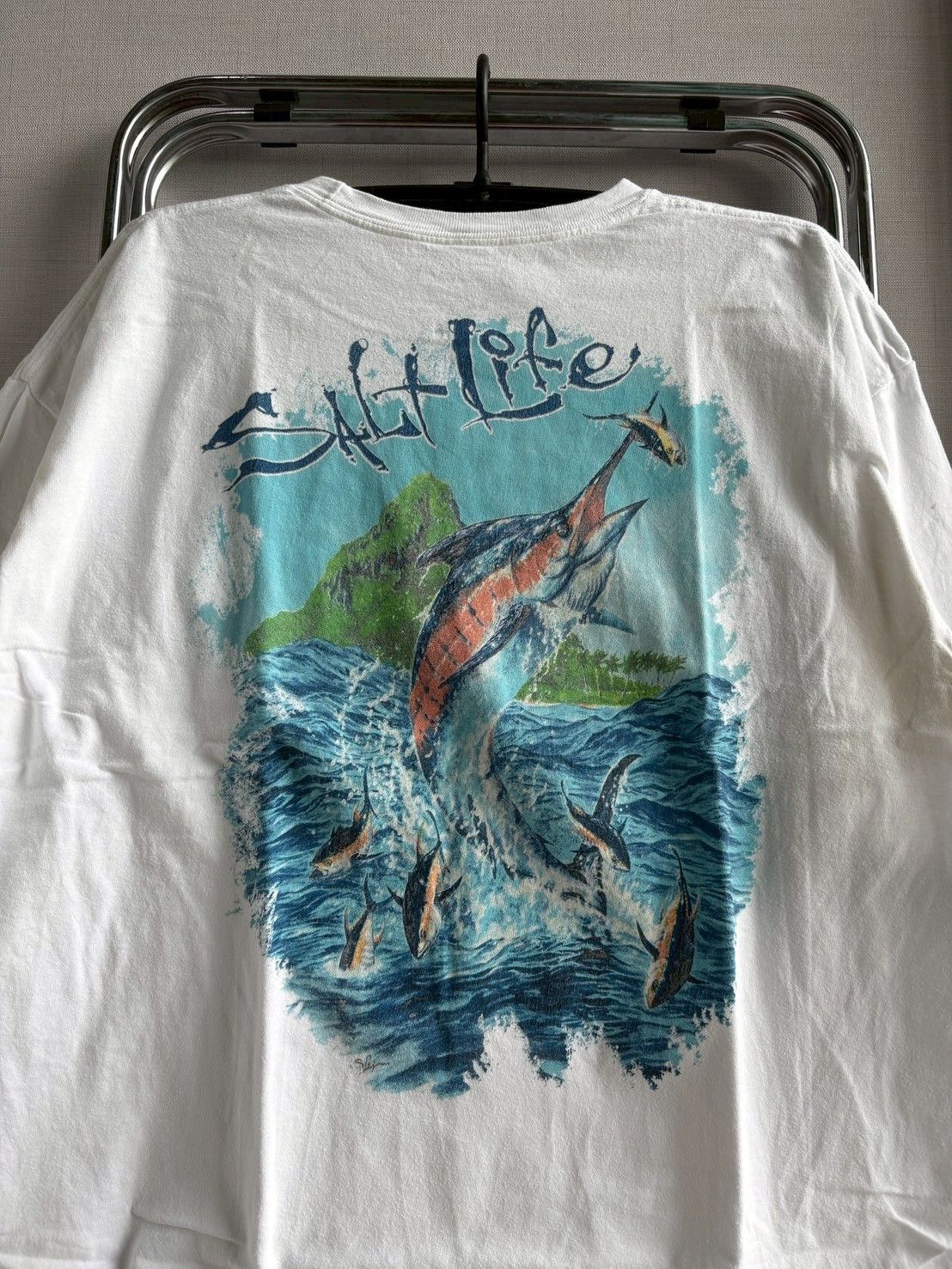 Guy Harvey “Salt Life 2000s” vintage T-shirt Size US S / EU 44-46 / 1 - 1 Thumbnail