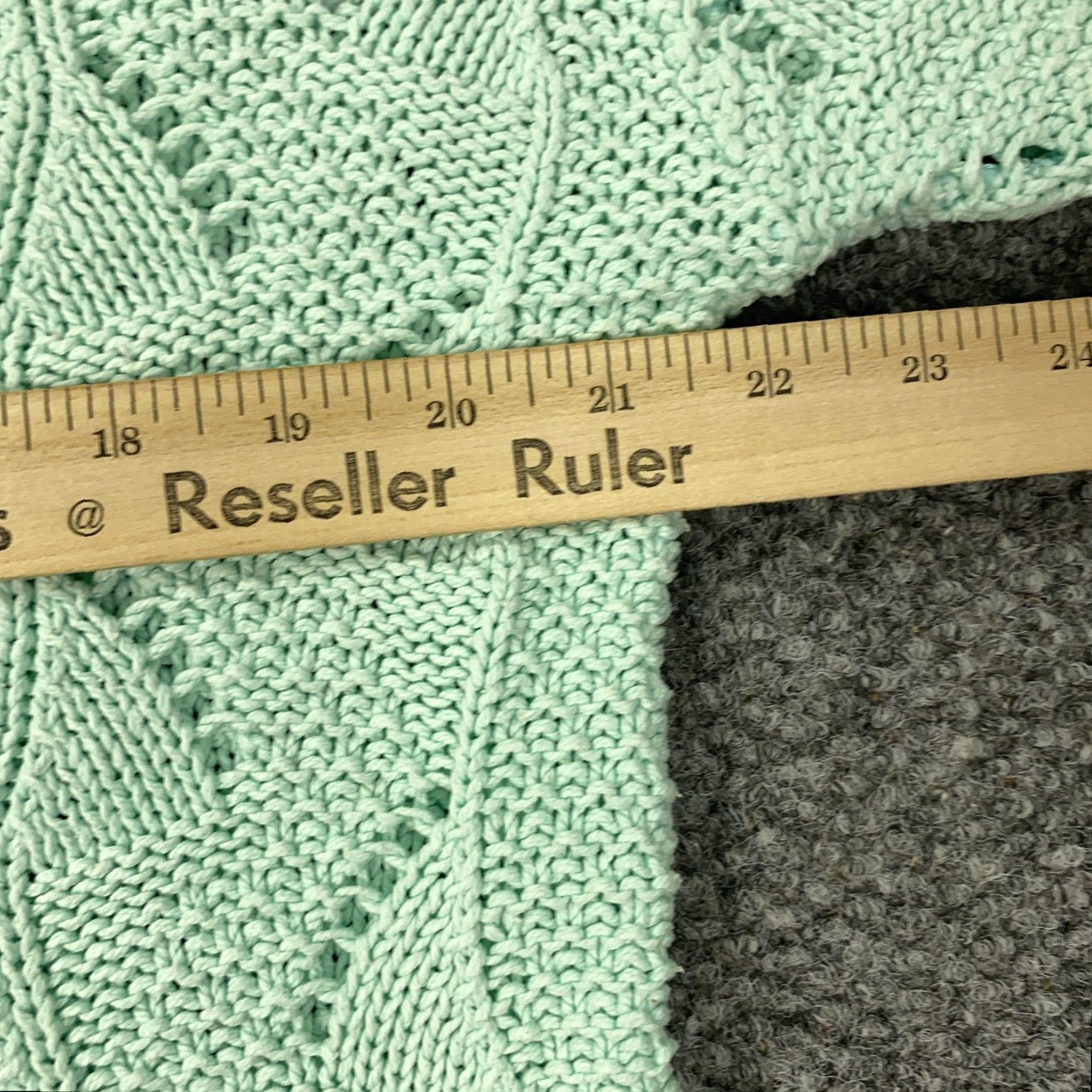 Vintage VINTAGE Across America Knit Sweater Womens Medium Green Open Knit 80s Geometric Pullover Size M / US 6-8 / IT 42-44 - 7 Thumbnail