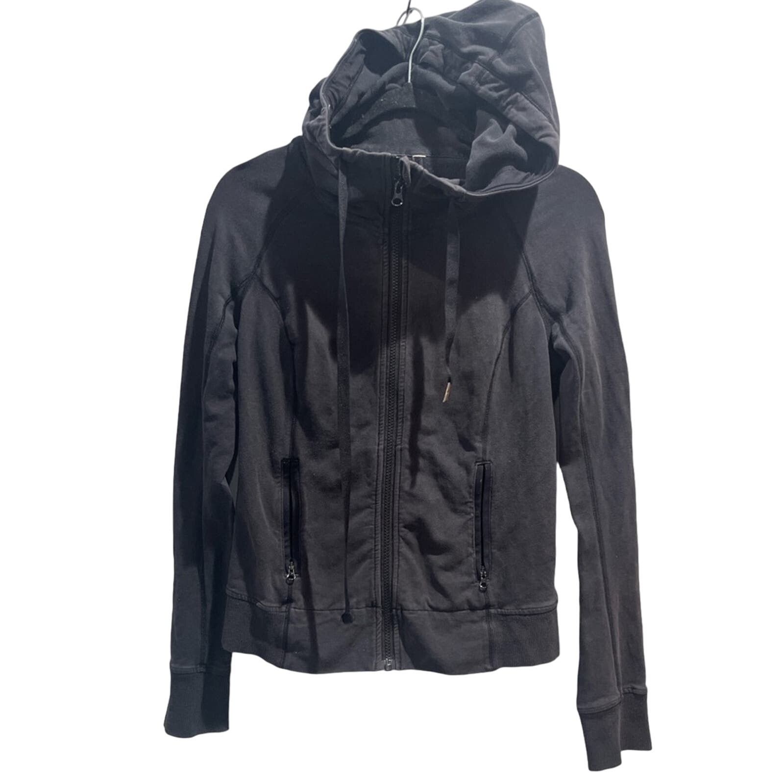 Lululemon LULULEMON Full Zip Hooded Jacket Faded Black Sz 8 Size M / US 6-8 / IT 42-44 - 2 Thumbnail