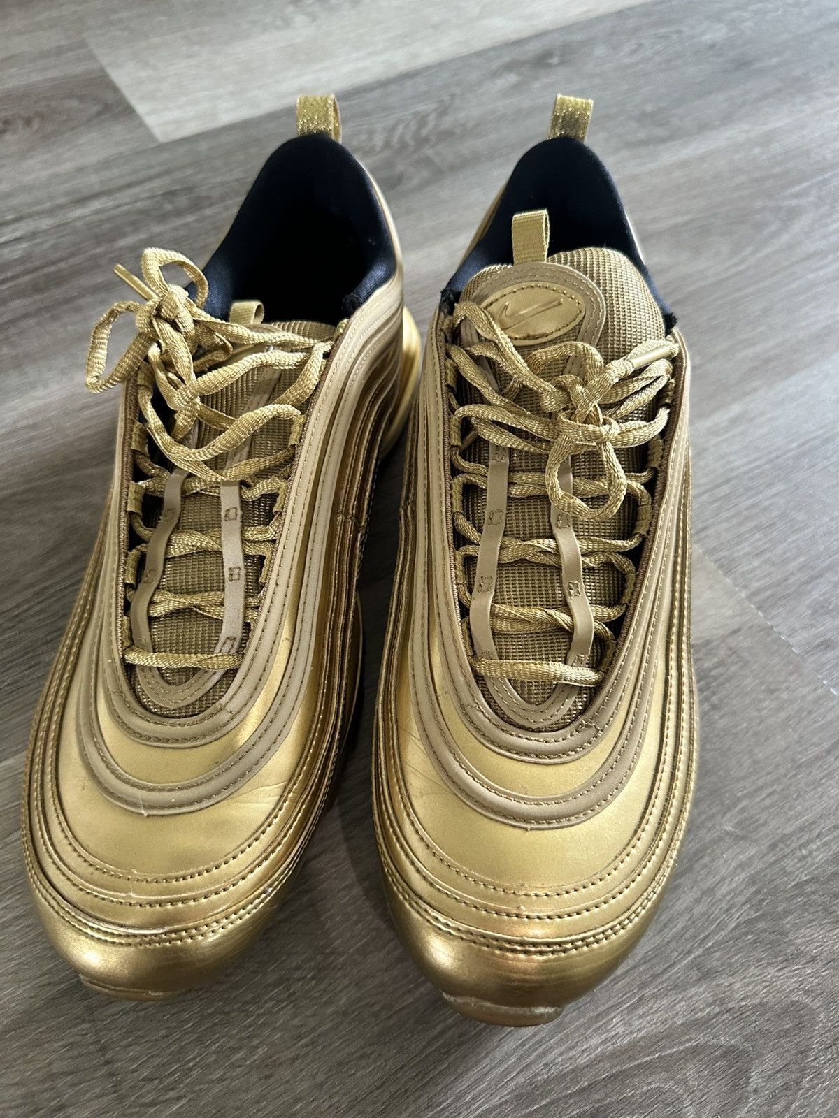 Nike Nike Air Max ‘97 ( Gold Metal/Tokyo Olympics) Size US 11.5 / EU 44-45 - 3 Thumbnail