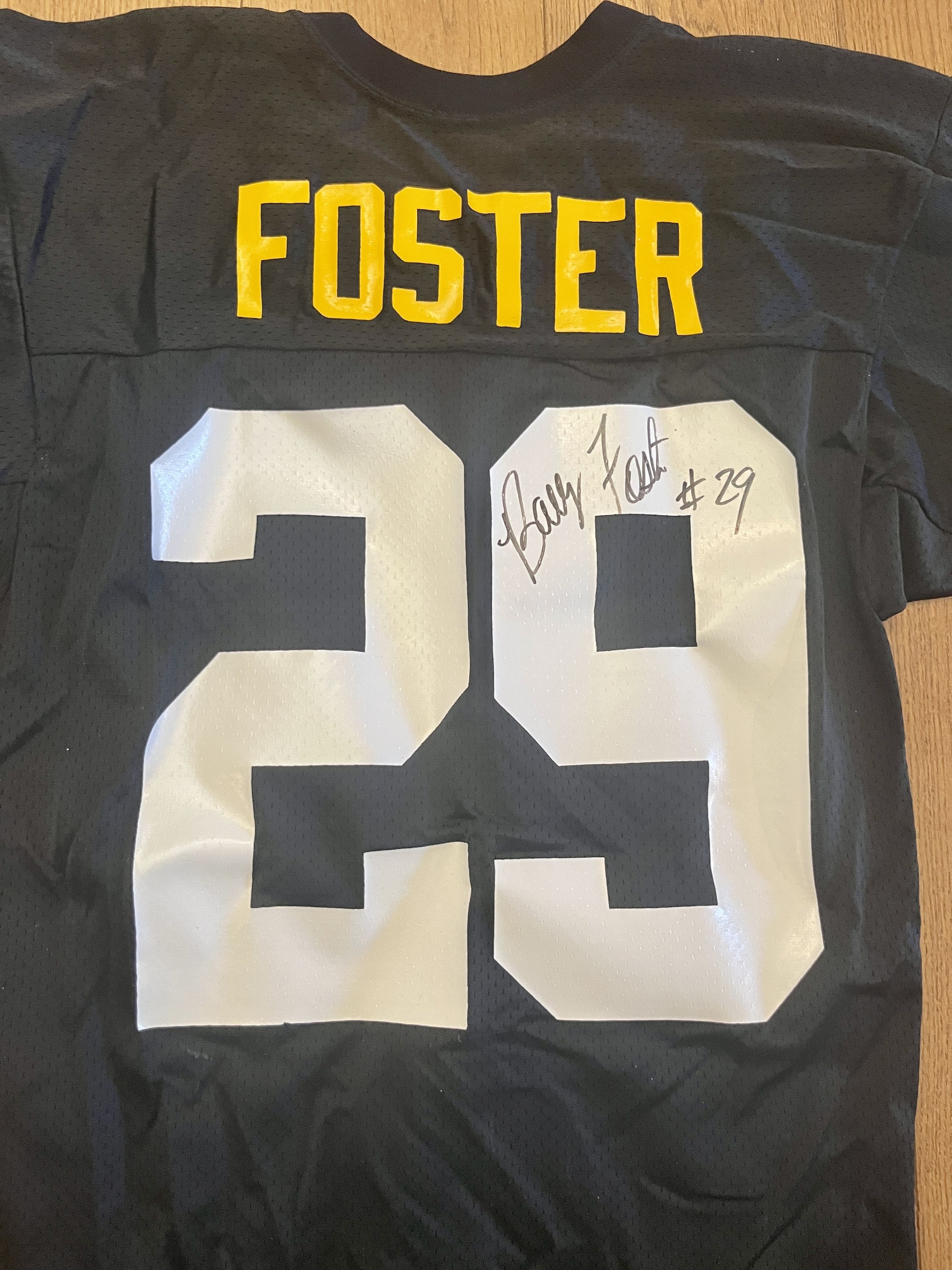 Champion Steelers 90s Vintage Barry Foster Signed Jersey & Ball Set Size US M / EU 48-50 / 2 - 3 Thumbnail