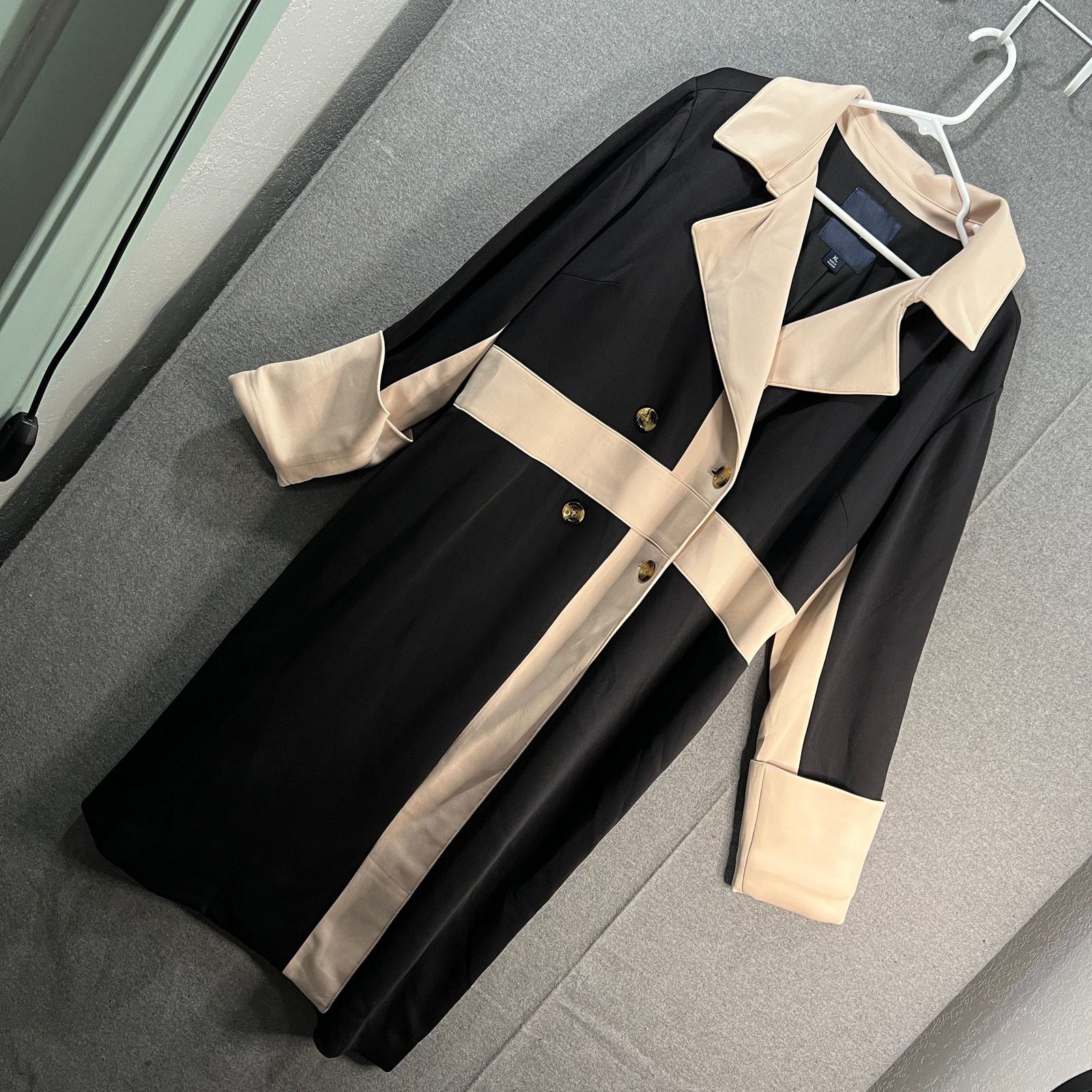 Other Studio Park X Shawn Killinger Colorblock Trench Coat Size XL / US 12-14 / IT 48-50 - 1 Thumbnail