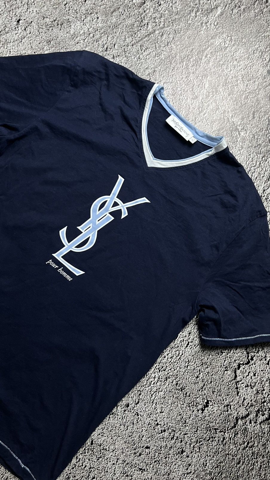 Yves Saint Laurent YSL Yves Saint Lauren big logo t shirt vintage spell out Size US L / EU 52-54 / 3 - 2 Thumbnail