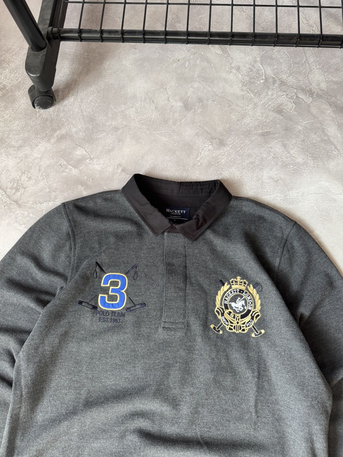 Hackett Vintage Hackett Polo Team Y2k Sweater Size US XL / EU 56 / 4 - 2 Thumbnail