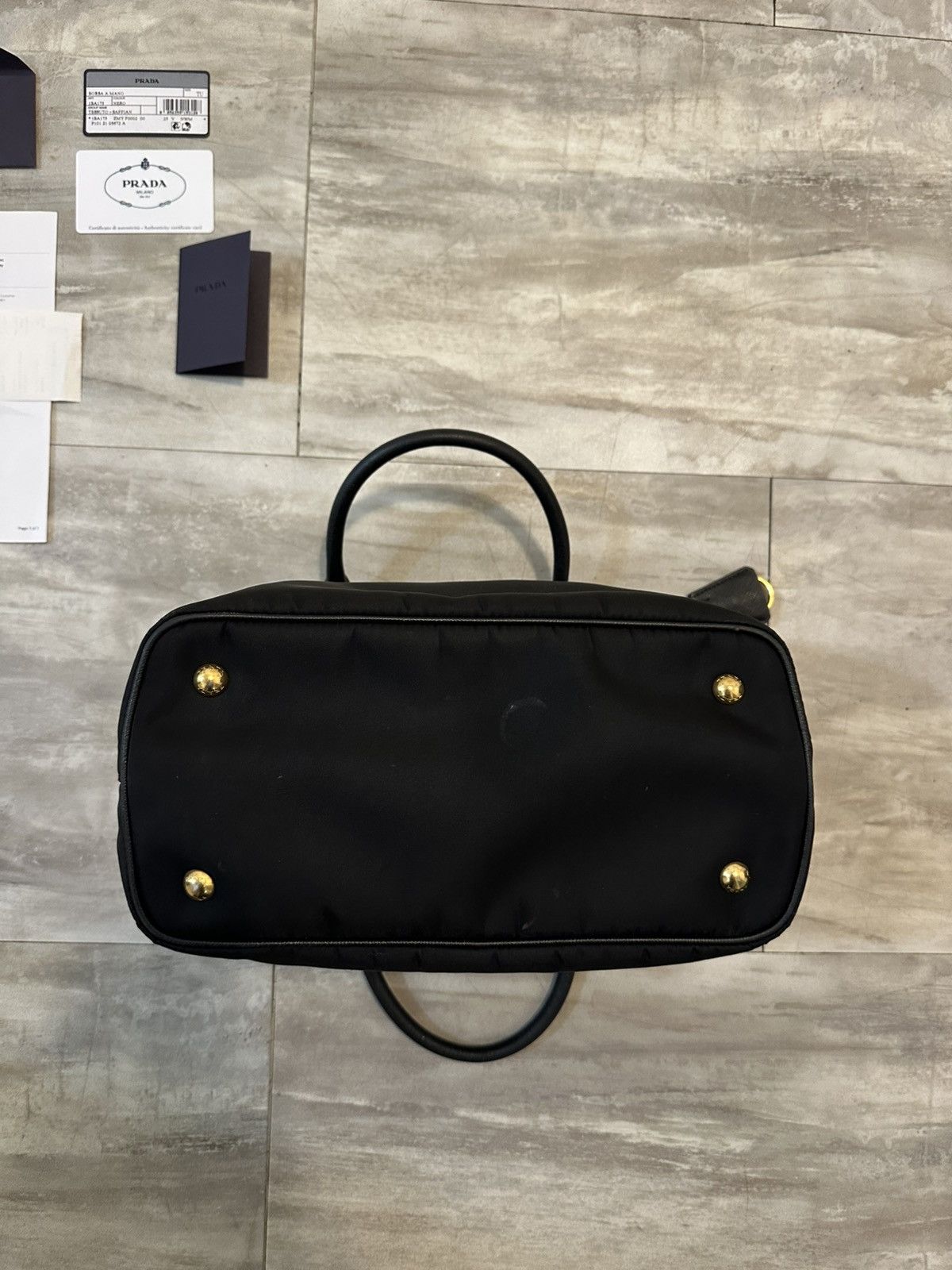 Prada Prada Tessuto Nylon Two Way Satchel Purse Size ONE SIZE - 14 Thumbnail