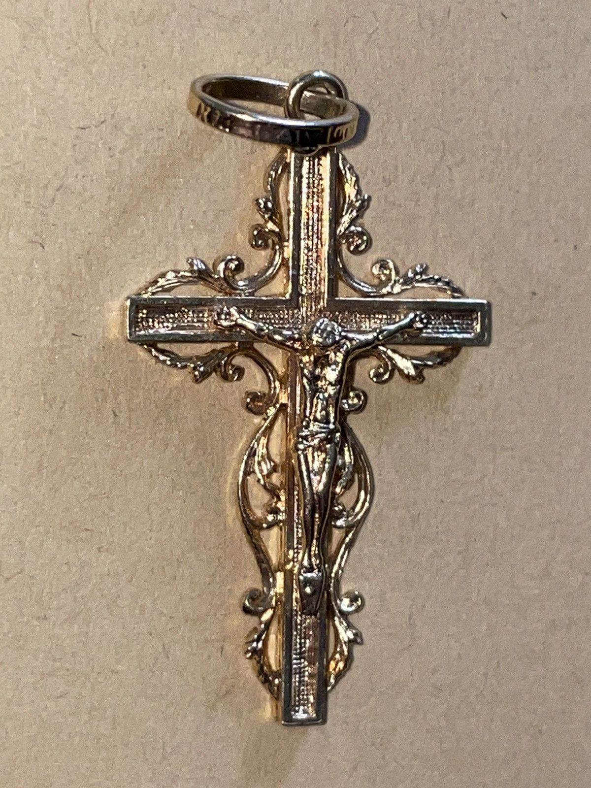image of 14K Jesus Crucifix Pendant in Gold, Women's