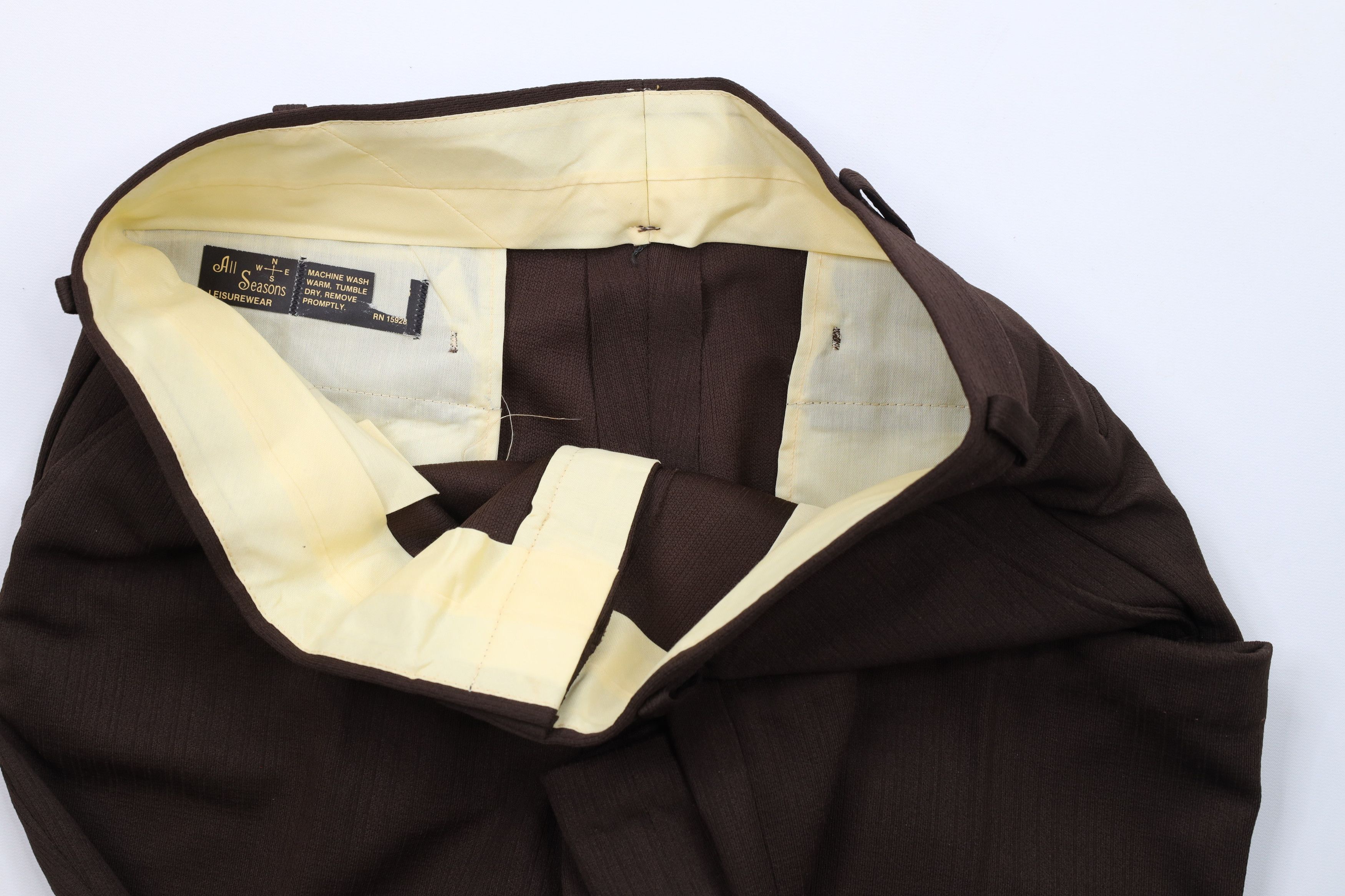 Vintage Vintage 60s 70s Streetwear Bell Bottoms Pants Brown USA Size US 36 / EU 52 - 6 Thumbnail