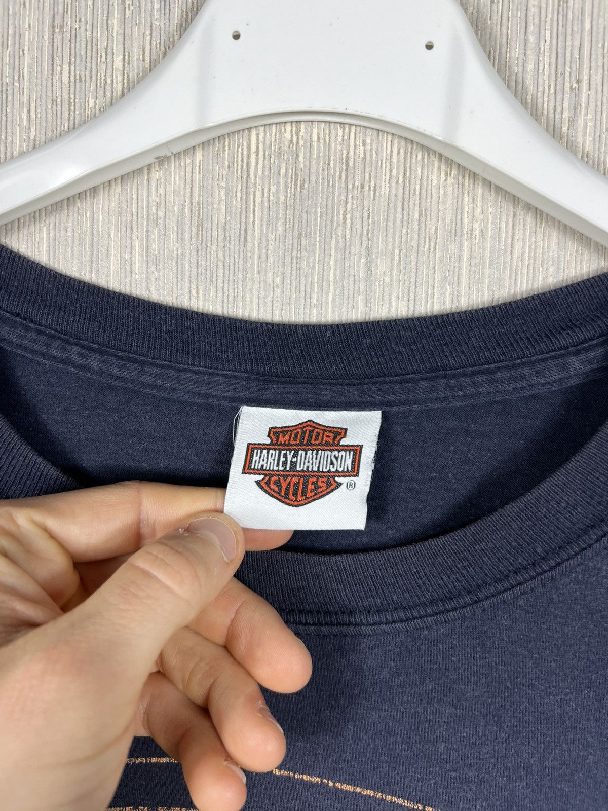 Harley Davidson Vintage 2012 Harley-Davidson motocycle Konz y2k Germany tee Size US XL / EU 56 / 4 - 8 Thumbnail