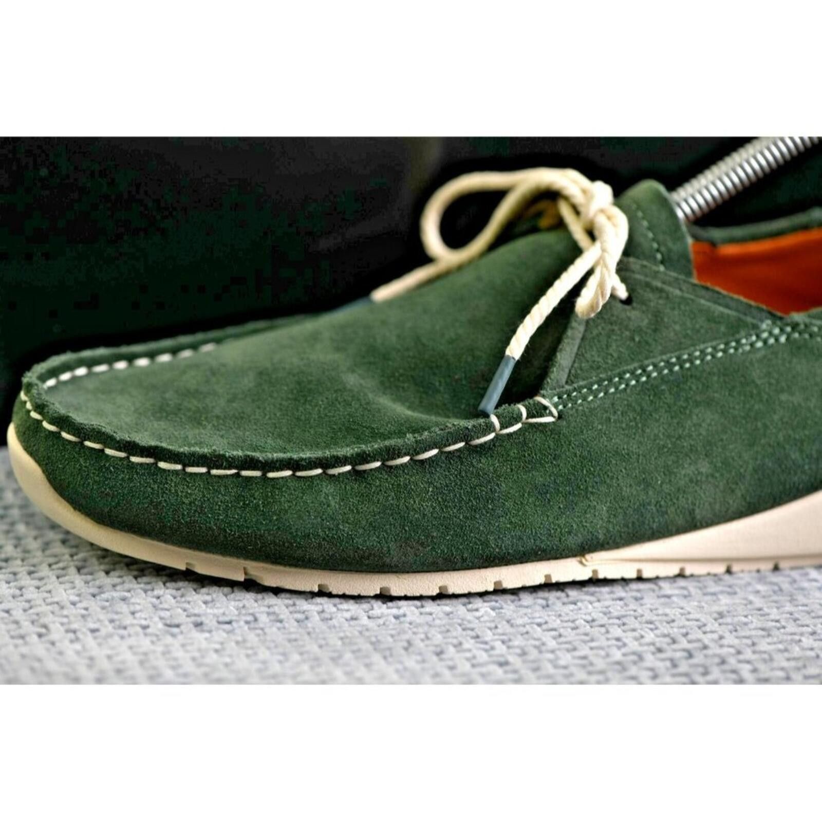 Olukai Olukai Ka'a Driver Moccasin | Italian Suede| Color: Green Size US 10 / EU 43 - 11 Thumbnail