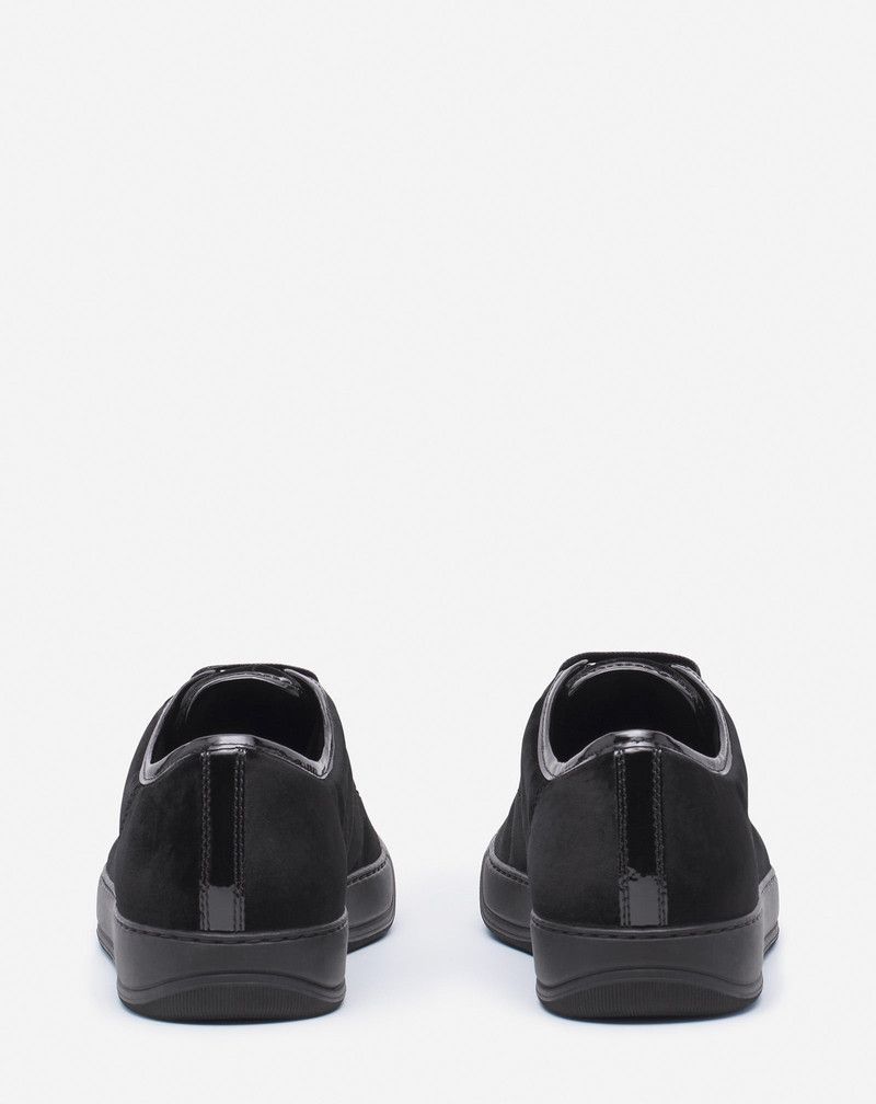 Lanvin os11x0526 DBB1 Sneakers in Velvet and Patent Leather Black Size US 9 / EU 42 - 4 Thumbnail
