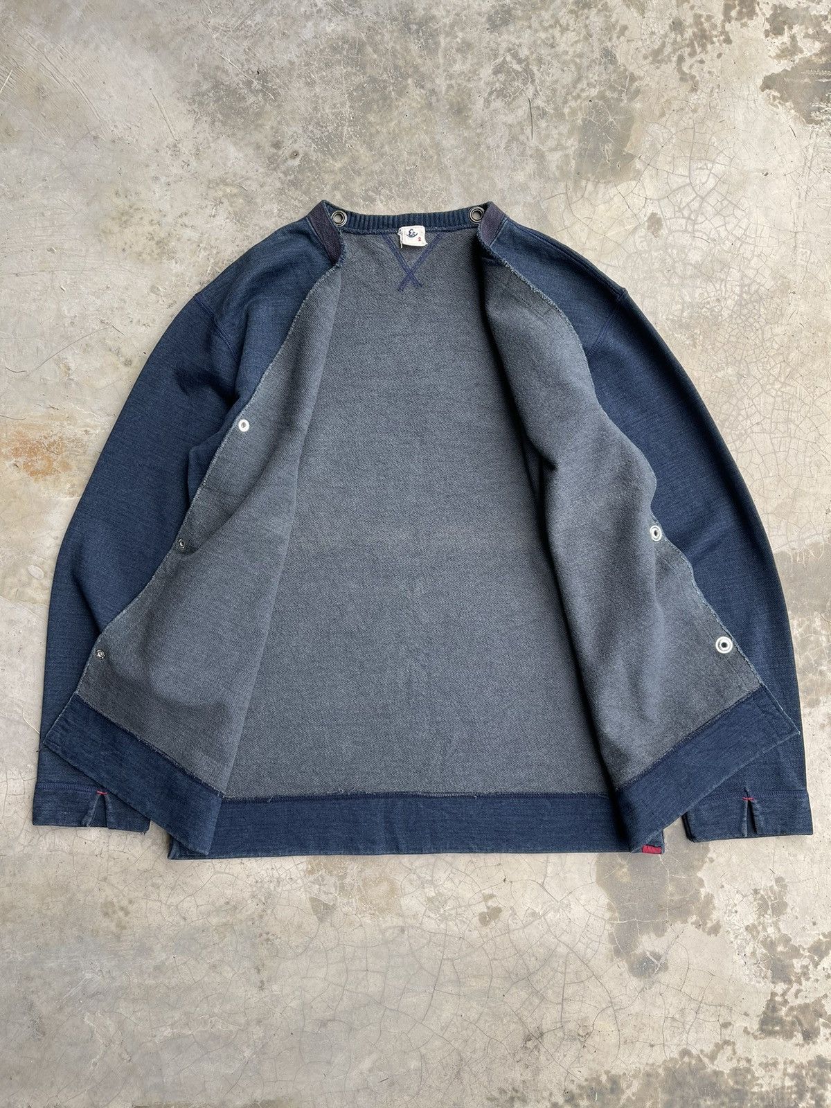 Eternal × Japanese Brand × Pure Blue Japan Pure indigo Eternal Cardigan Jacket Size US M / EU 48-50 / 2 - 7 Thumbnail