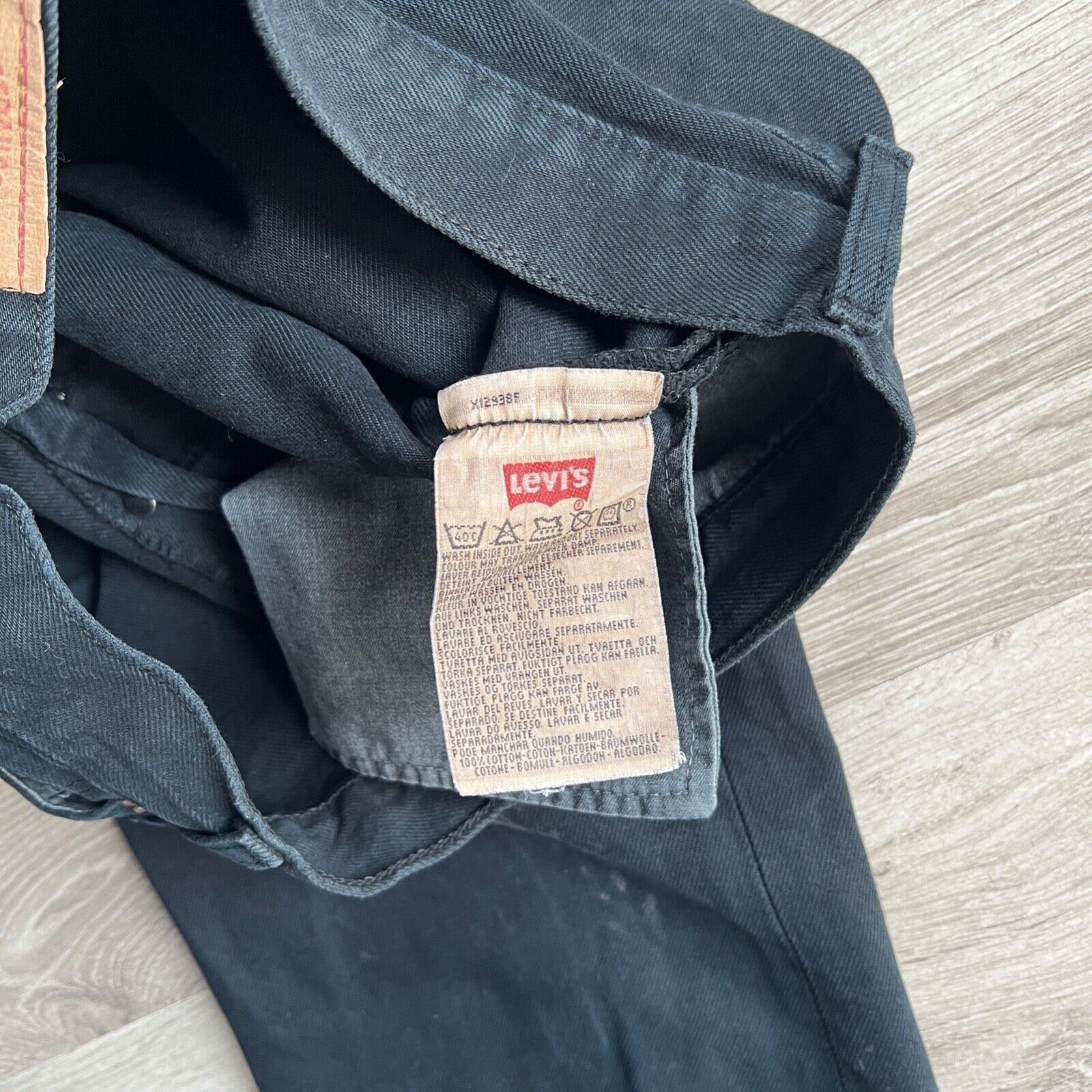 Levi's Levi's 501 Vintage Black Denim Jeans 8872AC Size US 29 - 6 Thumbnail