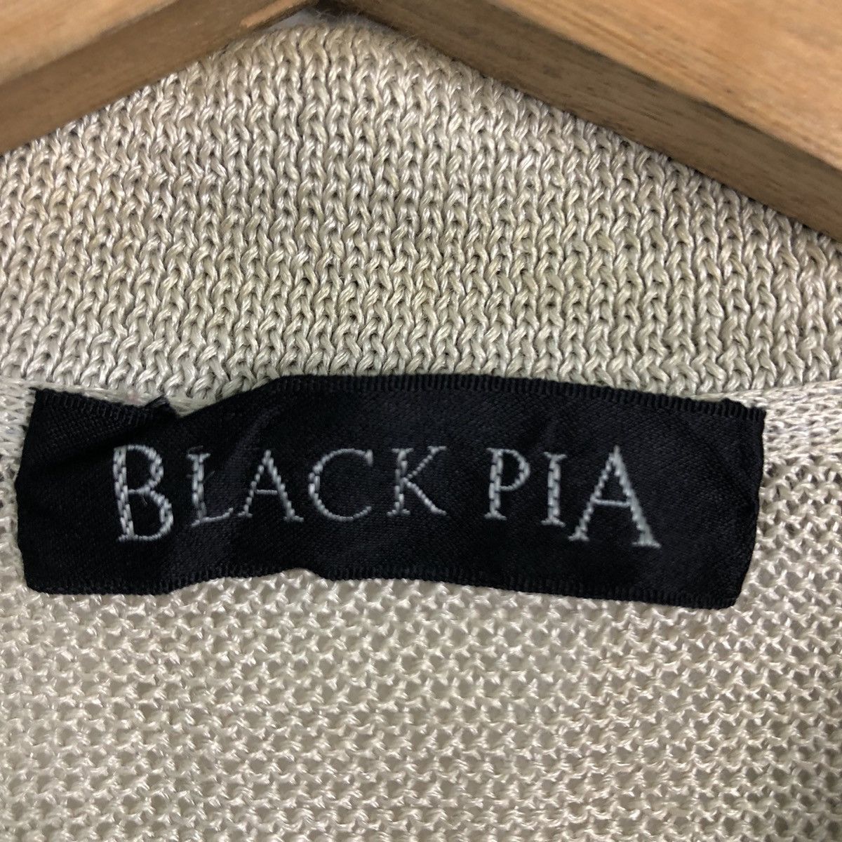 Japanese Brand VINTAGE BLACK PIA CROPPED COLLAR SWEATSHIRT COLLAGE BIGLOGO Size US M / EU 48-50 / 2 - 8 Thumbnail