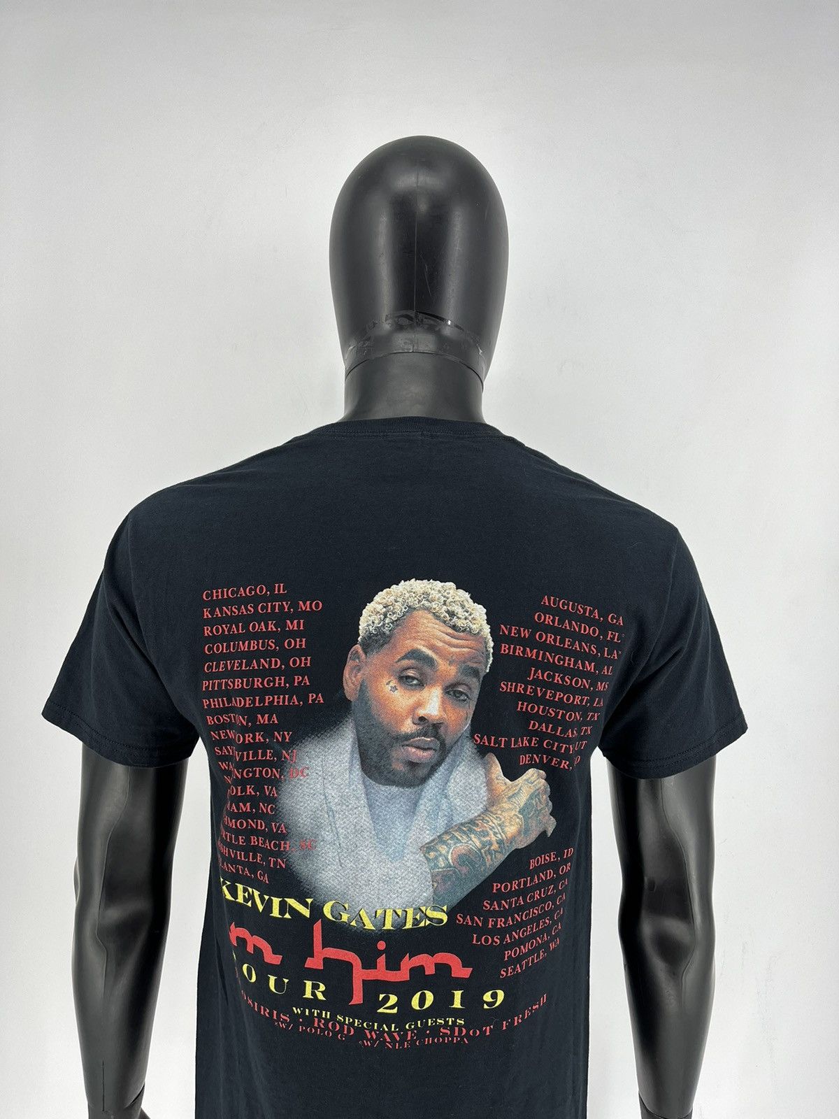Band Tees Vintage Kevin Gates 2019 Tour Rap Tee Black Shirt Size M Size US M / EU 48-50 / 2 - 10 Thumbnail