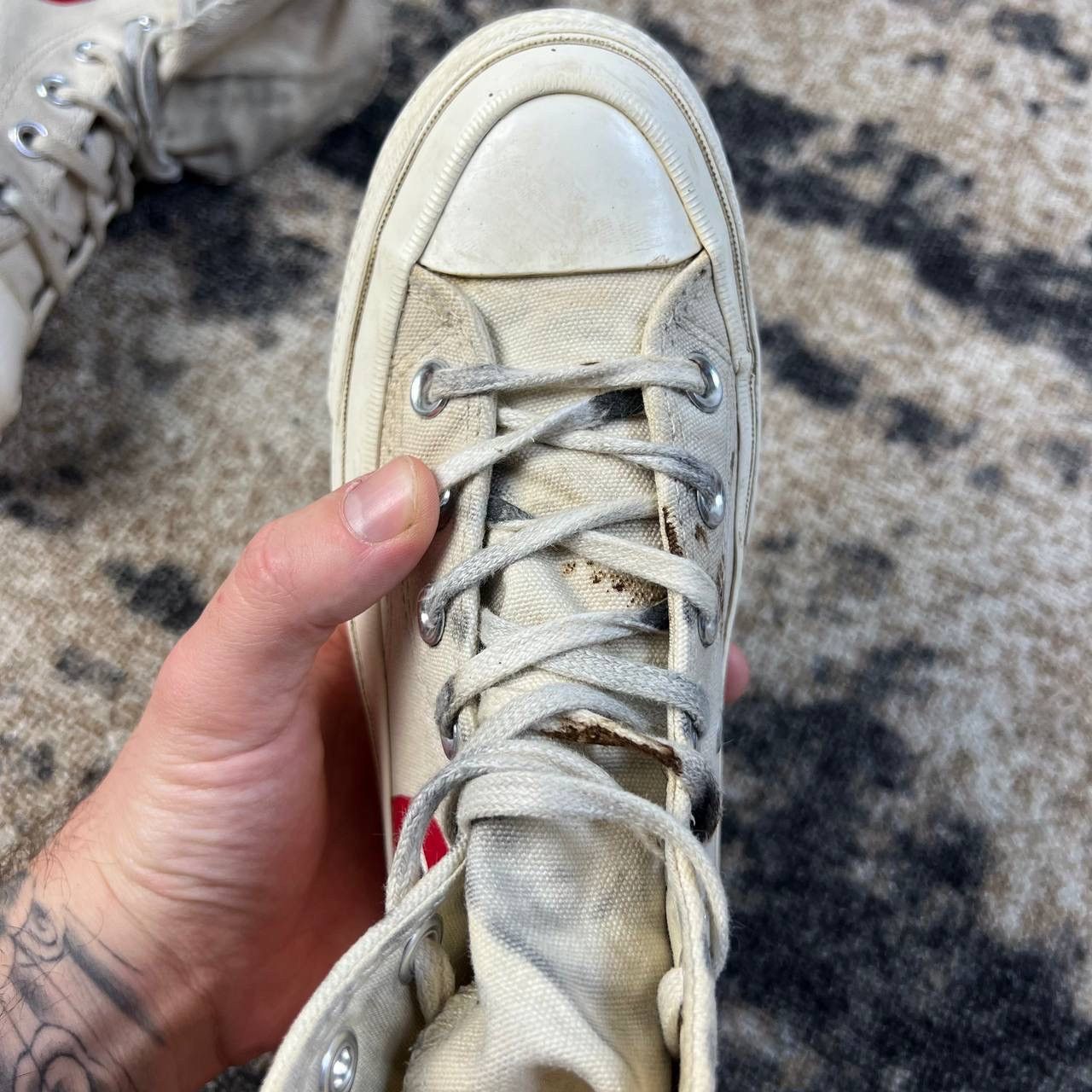 Comme des Garcons PLAY × Converse Converse x Comme Des Garcons PLAY Hi-Top Sneakers Size US 6 / IT 36 - 12 Thumbnail