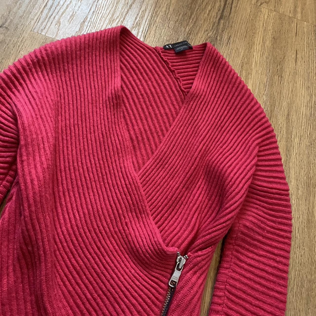 Armani Exchange Armani Exchange Pink asymmetric knit sweater Size US S / EU 44-46 / 1 - 3 Thumbnail