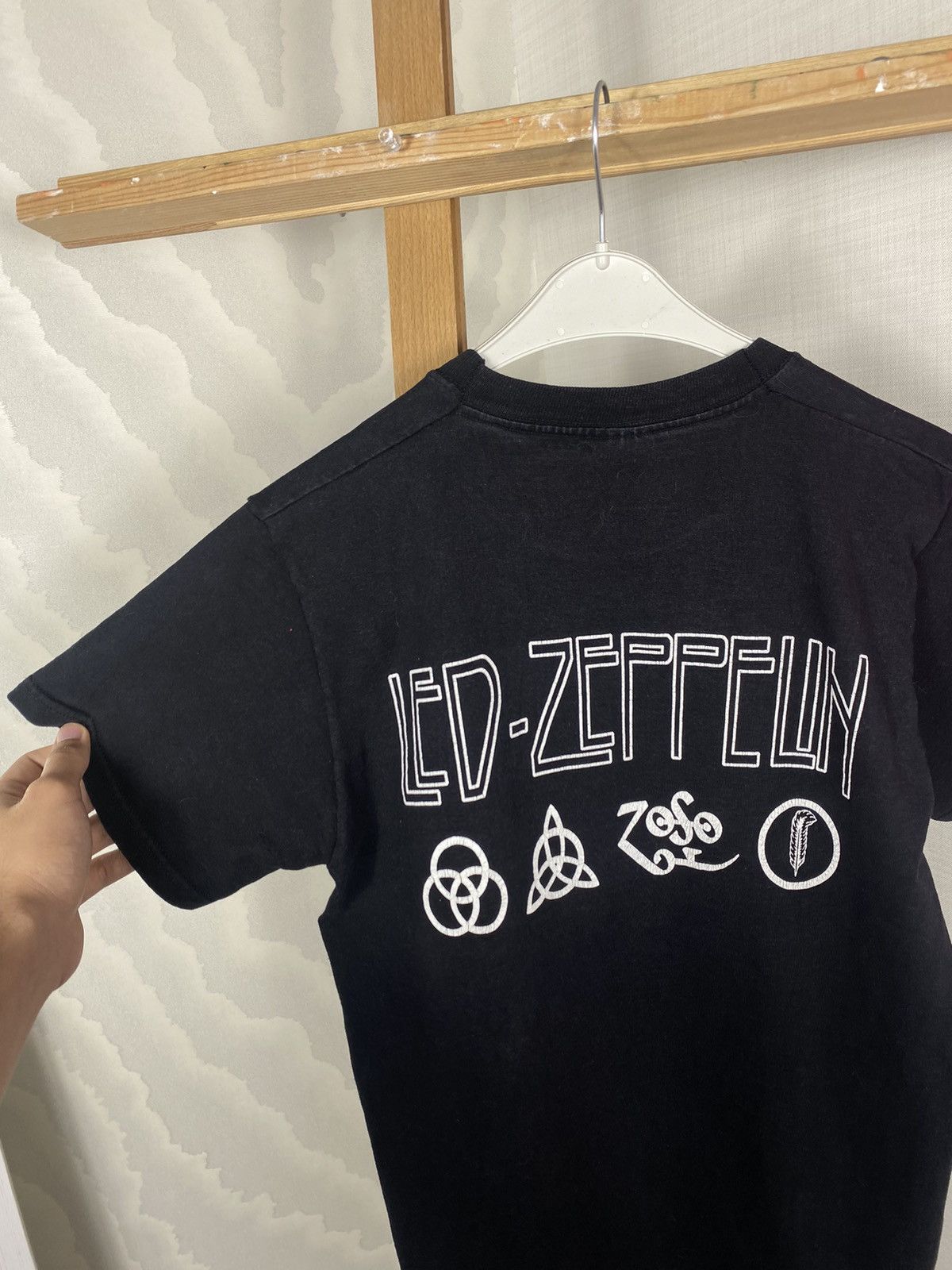 Band Tees × Led Zeppelin × Vintage Led Zeppelin Death T Shirt Size US S / EU 44-46 / 1 - 11 Thumbnail