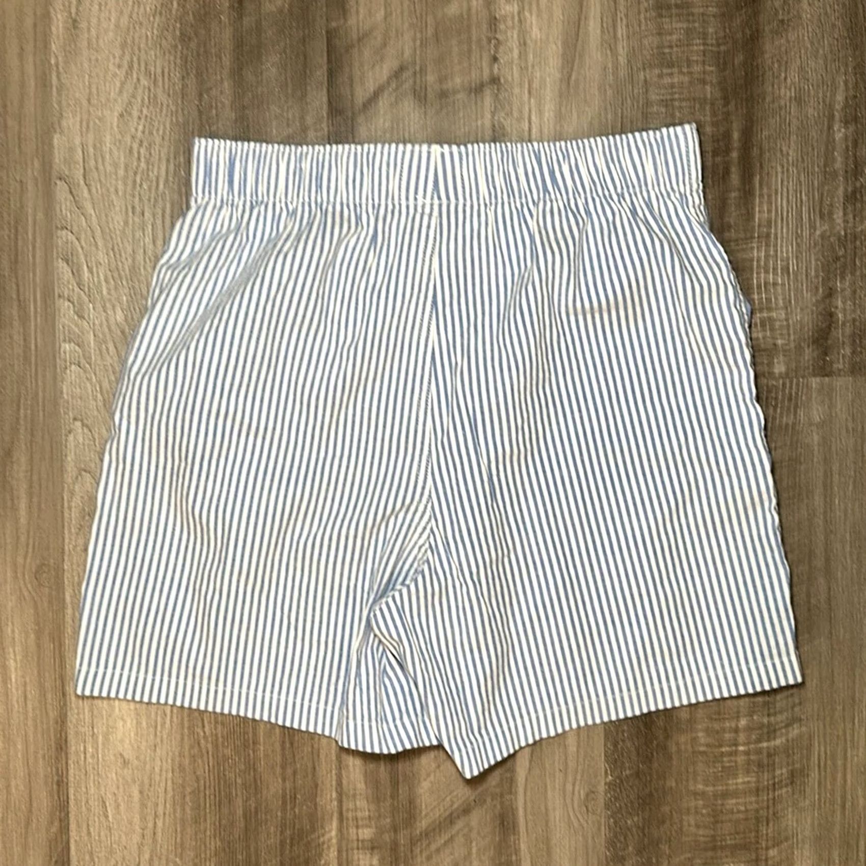 American Eagle Outfitters American Eagle Boxer Shorts Striped Cotton Stretch XS Underwear Men Regular XS Blue Size 34R - 2 Thumbnail