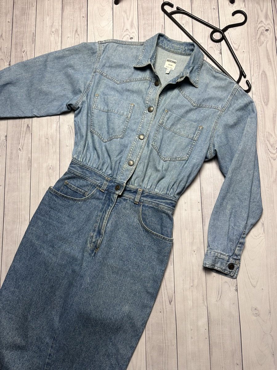 Other Vintage Moschino denim overalls jeans size S/M rare Size L / US 10 / IT 46 - 6 Thumbnail