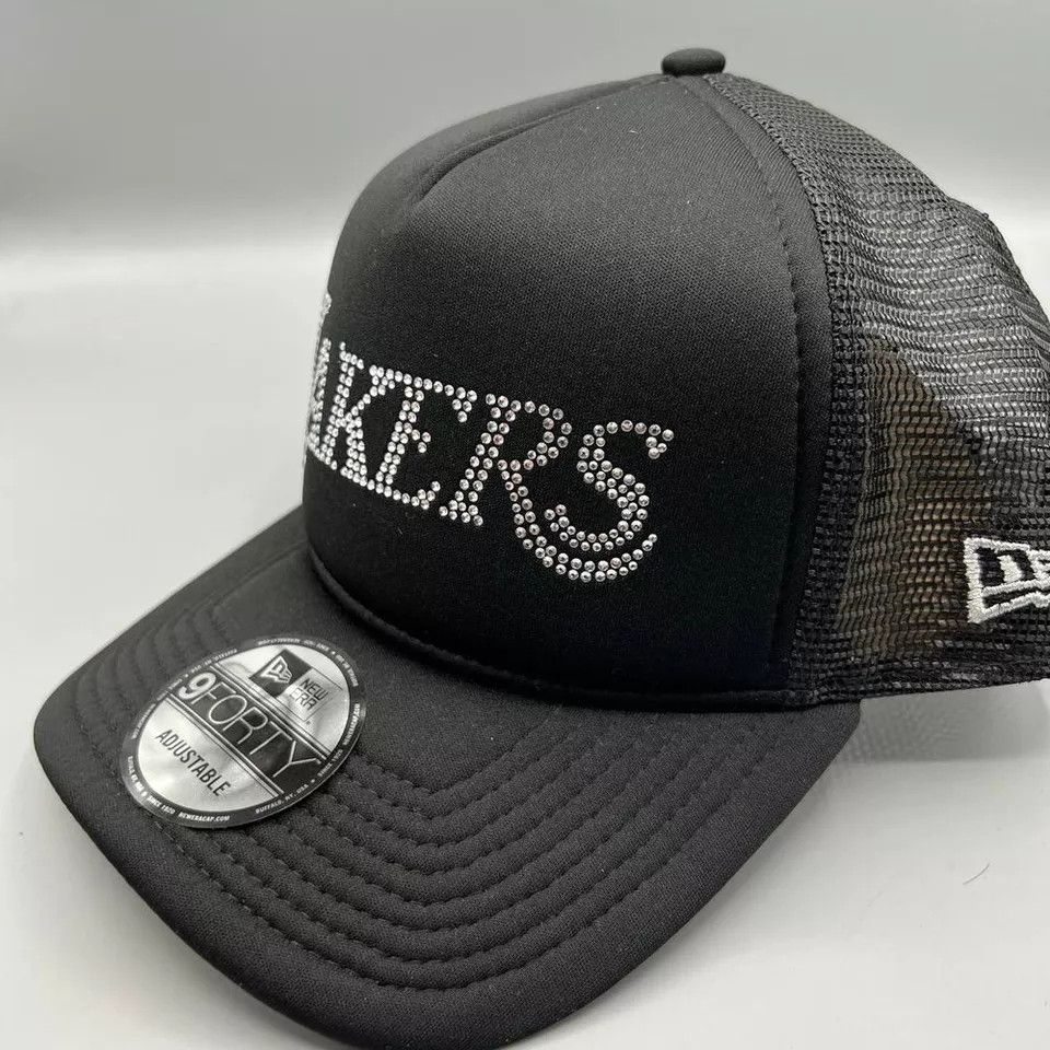 New Era Los Angeles LA Lakers Trucker Hat Men Snap Back Cap New Size ONE SIZE - 2 Thumbnail