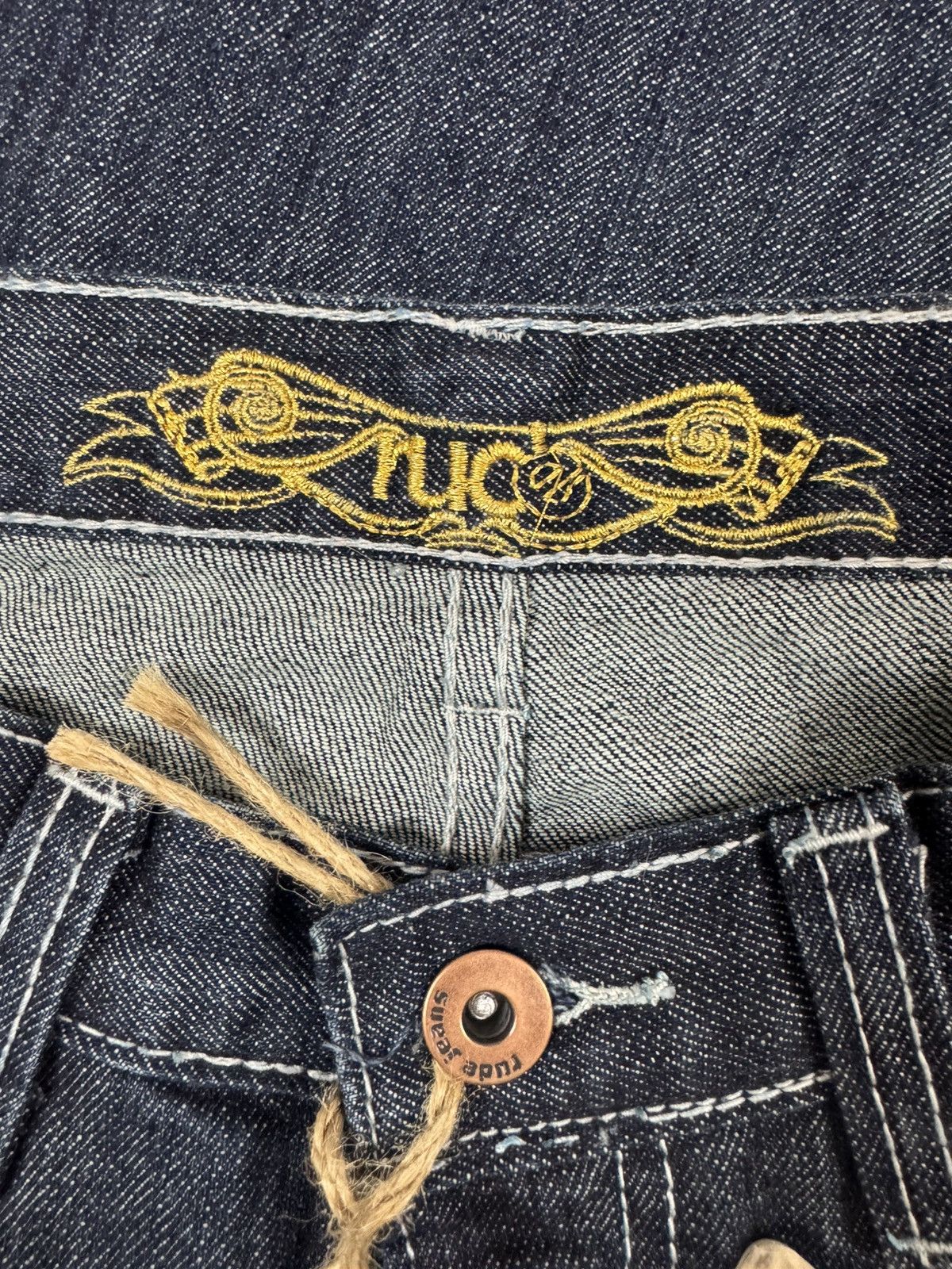 Rude Embroidered Low Rise Bootcut Flared - W28 L34 Size 28" / US 6 / IT 42 - 15 Thumbnail