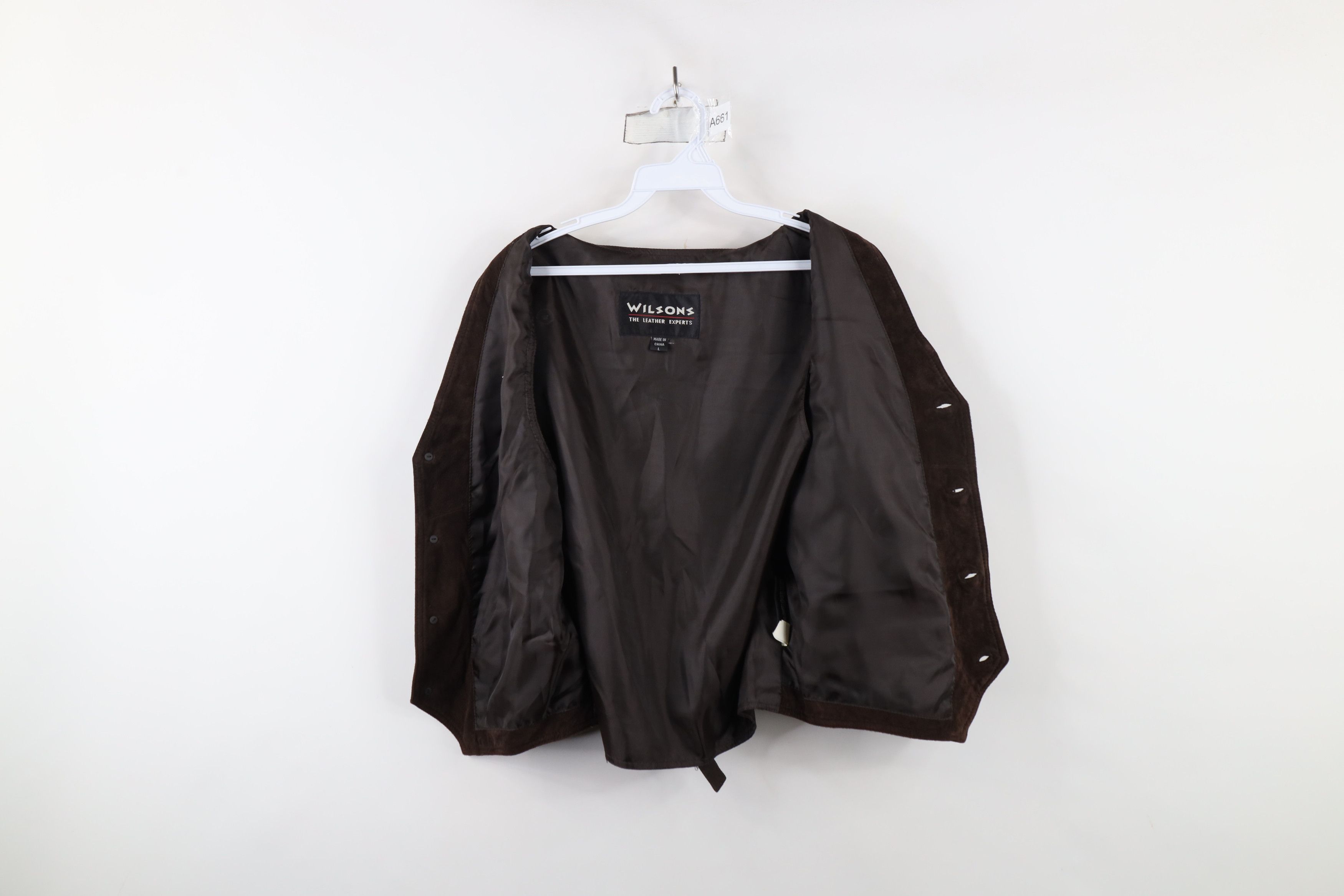 Vintage Vintage 90s Streetwear Leather Buckle Back Vest Jacket Size US L / EU 52-54 / 3 - 9 Thumbnail