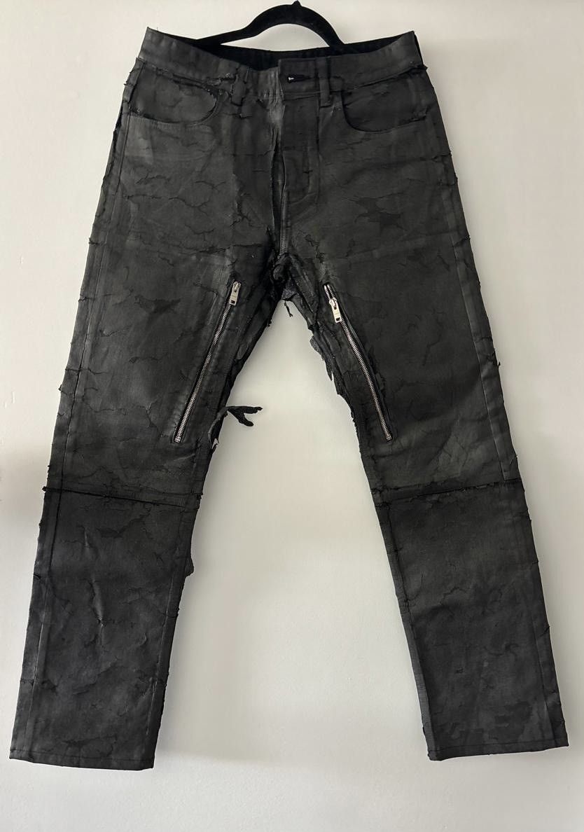 Givenchy Givenchy Crackled Painted Jeans Size US 30 / EU 46 - 1 Thumbnail