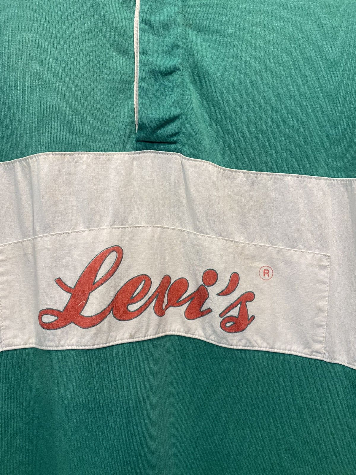 Levi's × Vintage Vintage Levis Polo Rugby Shirt Size US L / EU 52-54 / 3 - 2 Thumbnail
