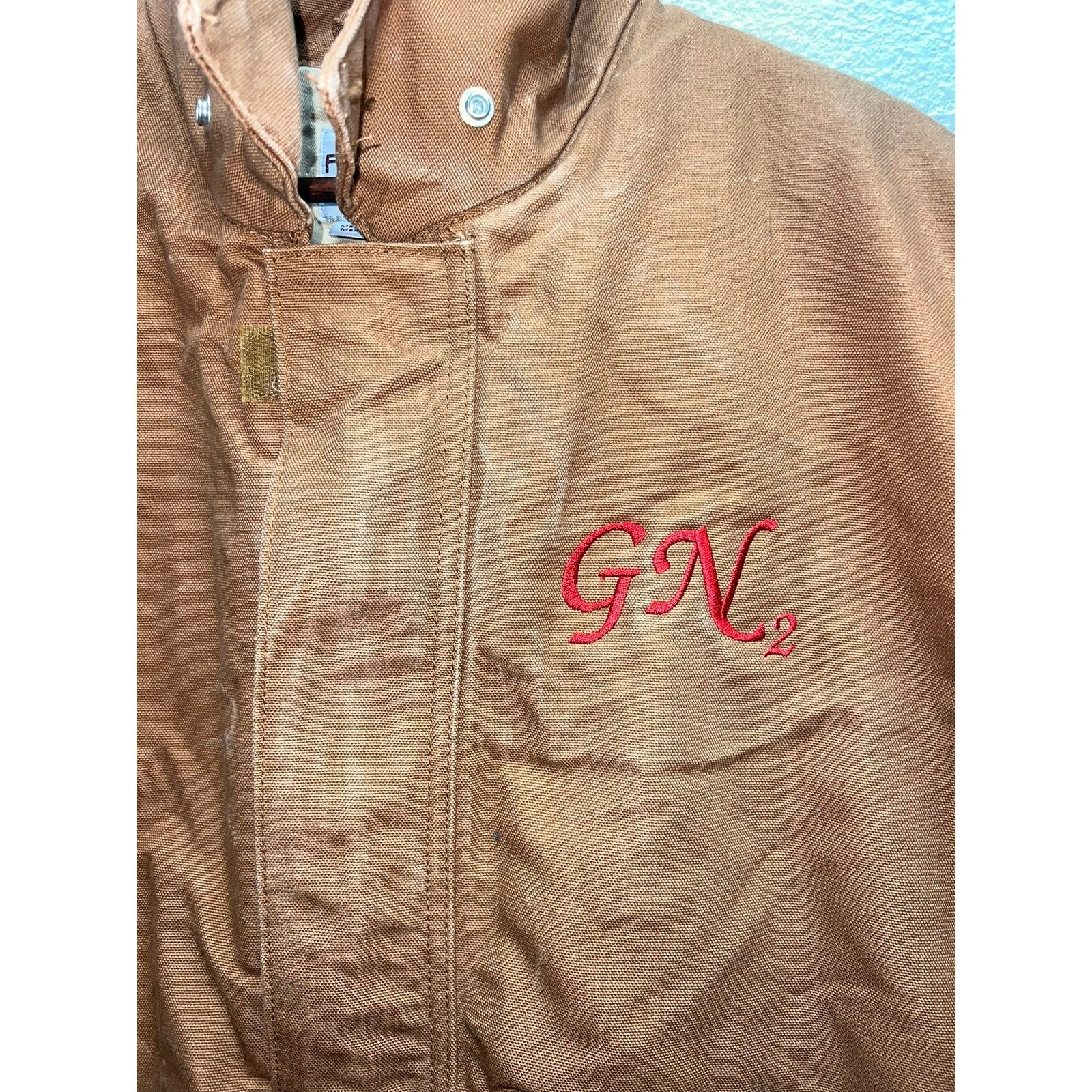 Vintage Carhartt FR Canvas Jacket Bomber Workwear Duck Work Coat XL Size US XL / EU 56 / 4 - 3 Thumbnail