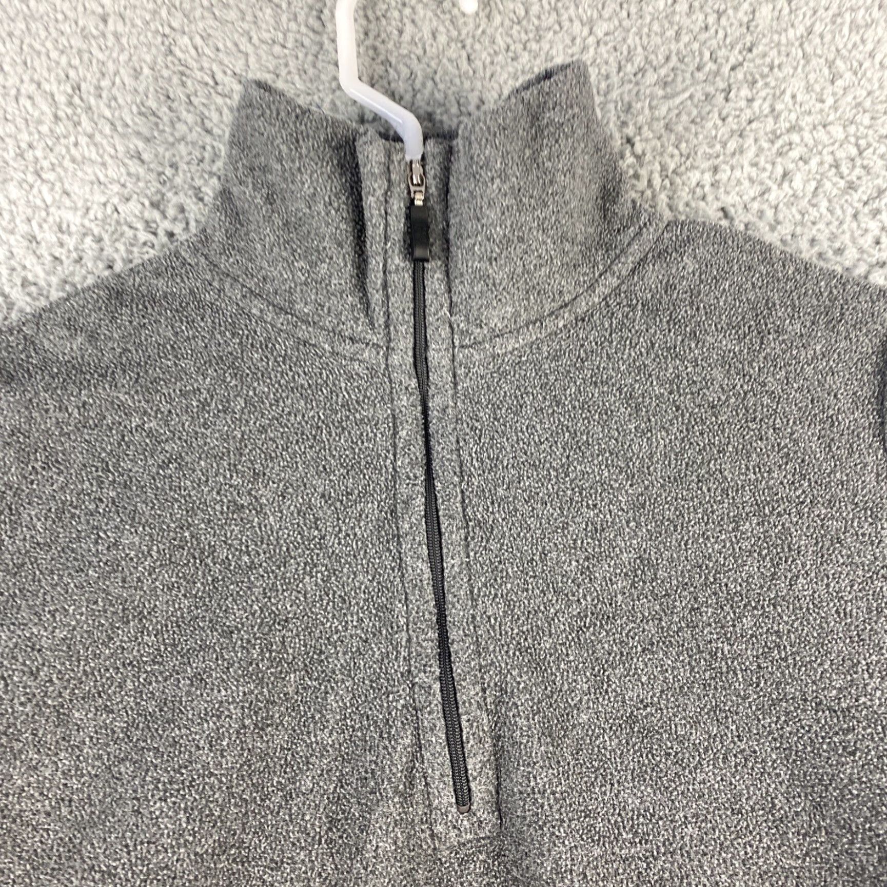 Gap GAP Sweater Fleece 1/2 Zip - Large Gray - Mock Neck, Long Sleeve - Pullover - Womens Size L / US 10 / IT 46 - 3 Thumbnail